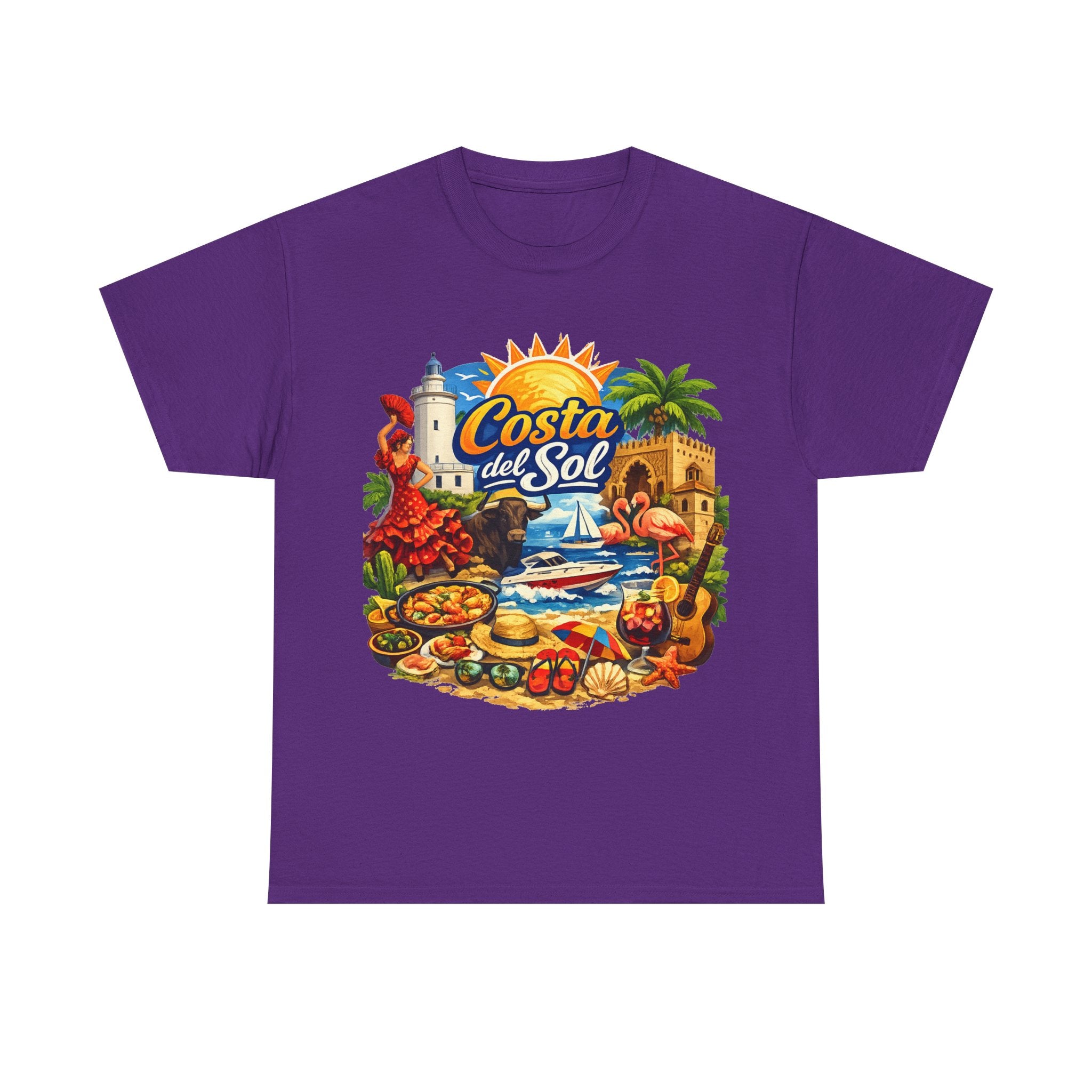 Costa del Sol Beach T-Shirt — Vintage Tropical Vacation Tee