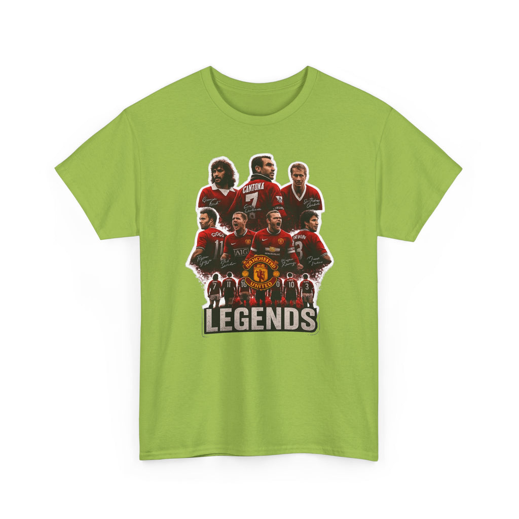 Manchester United Legends Football Team Tee — Retro Manchester United Players Graphic Shirt