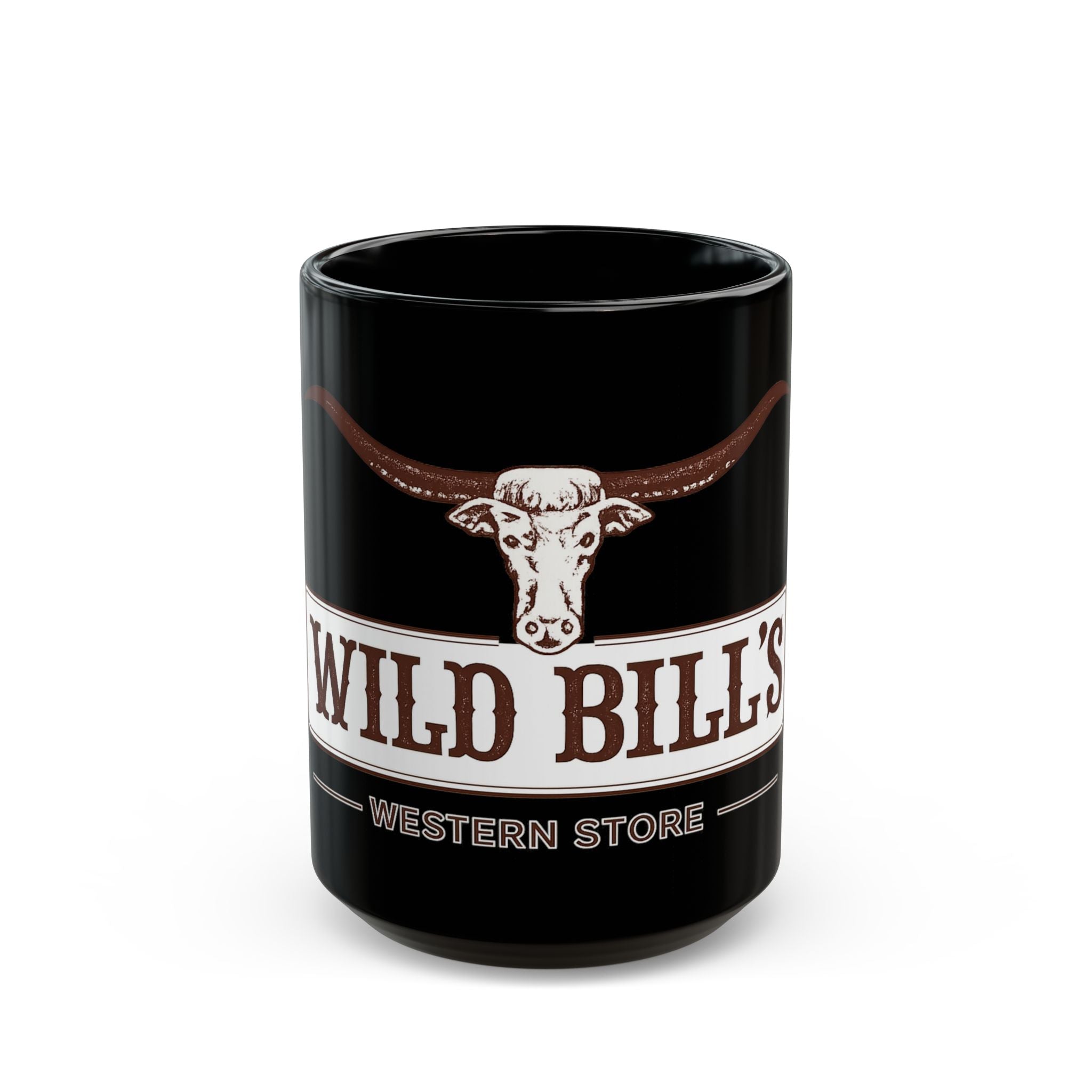 Wild Bill's Western Store Black Coffee Mug (11oz & 15oz)