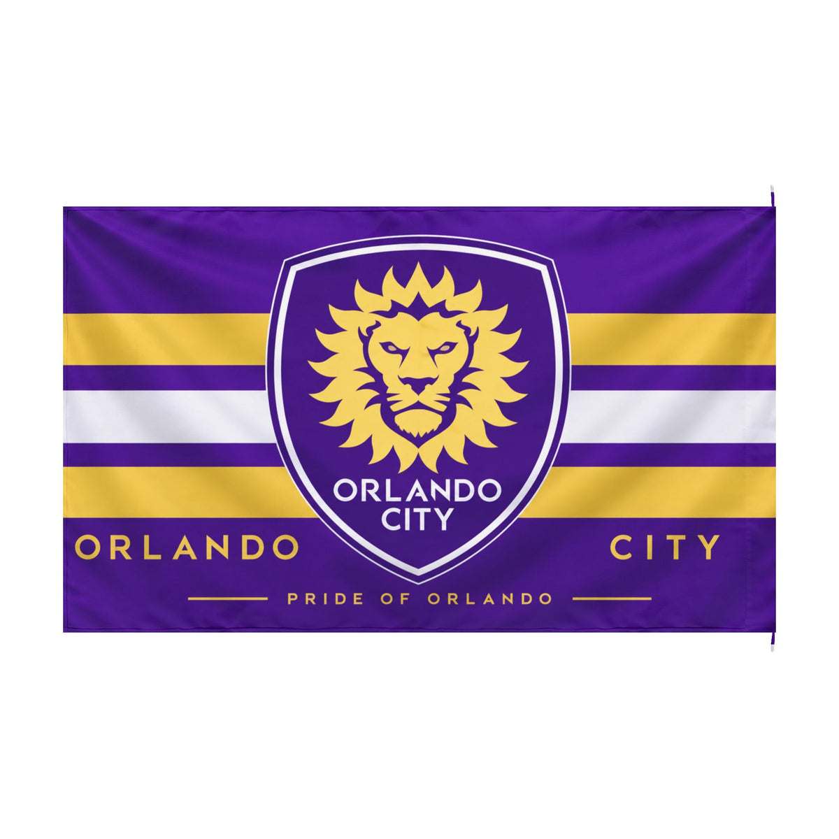 Orlando City Lion Crest Flag — Double-Sided Soccer Supporter Banner