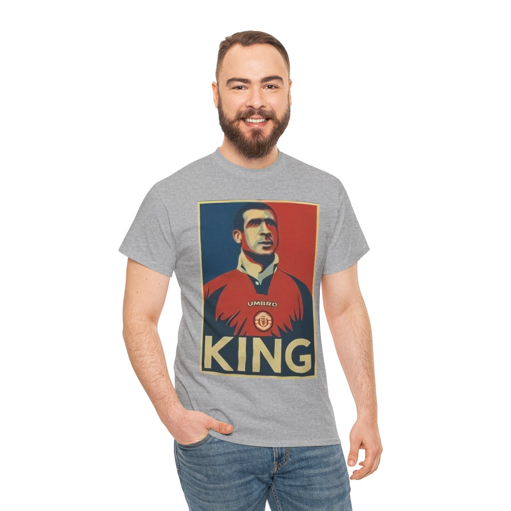 Eric Cantona King Manchester United Graphic Tee — Retro Sports Poster Football Shirt