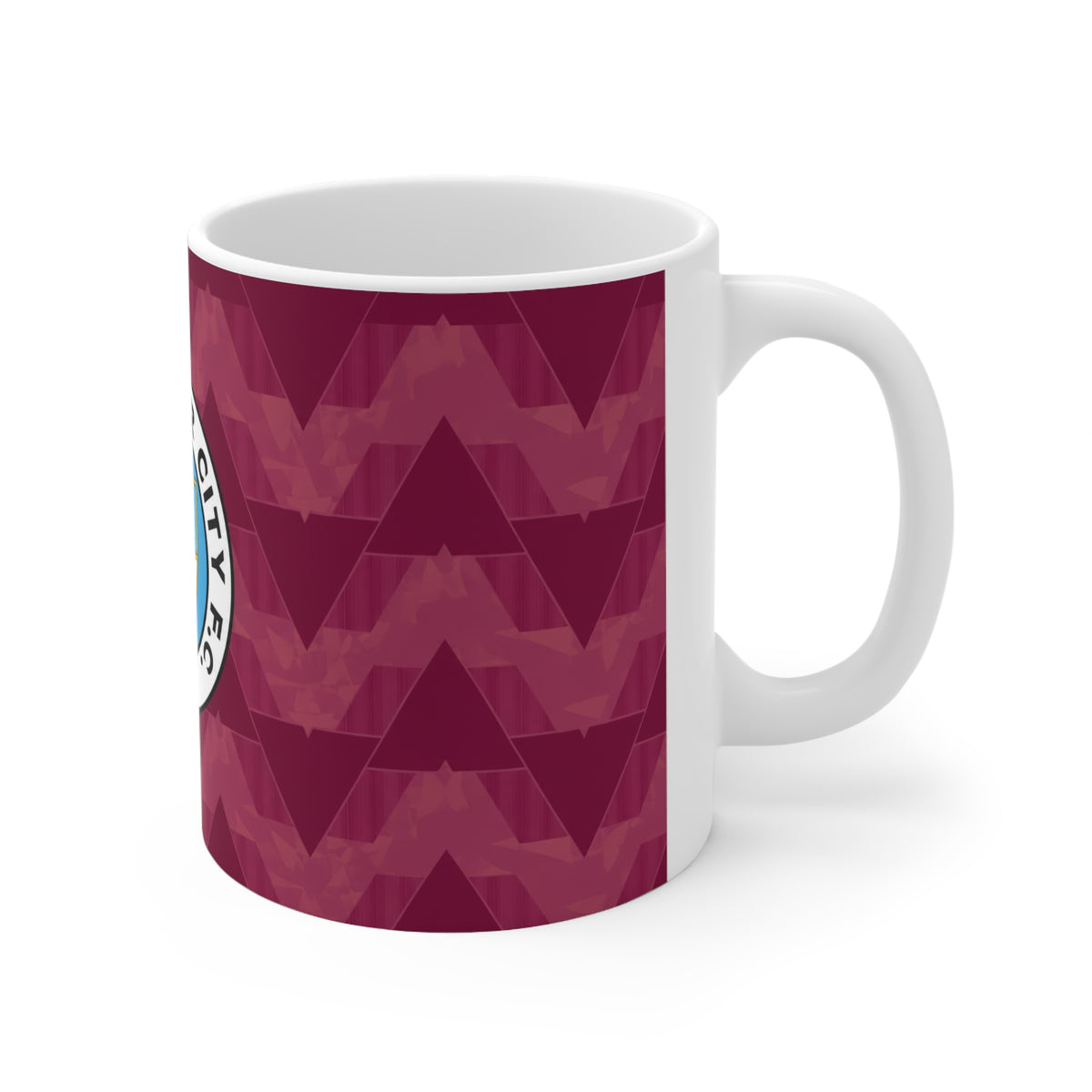 Manchester City Retro Kit / Badge Ceramic Coffee Mug — 11oz & 15oz Fan Gift