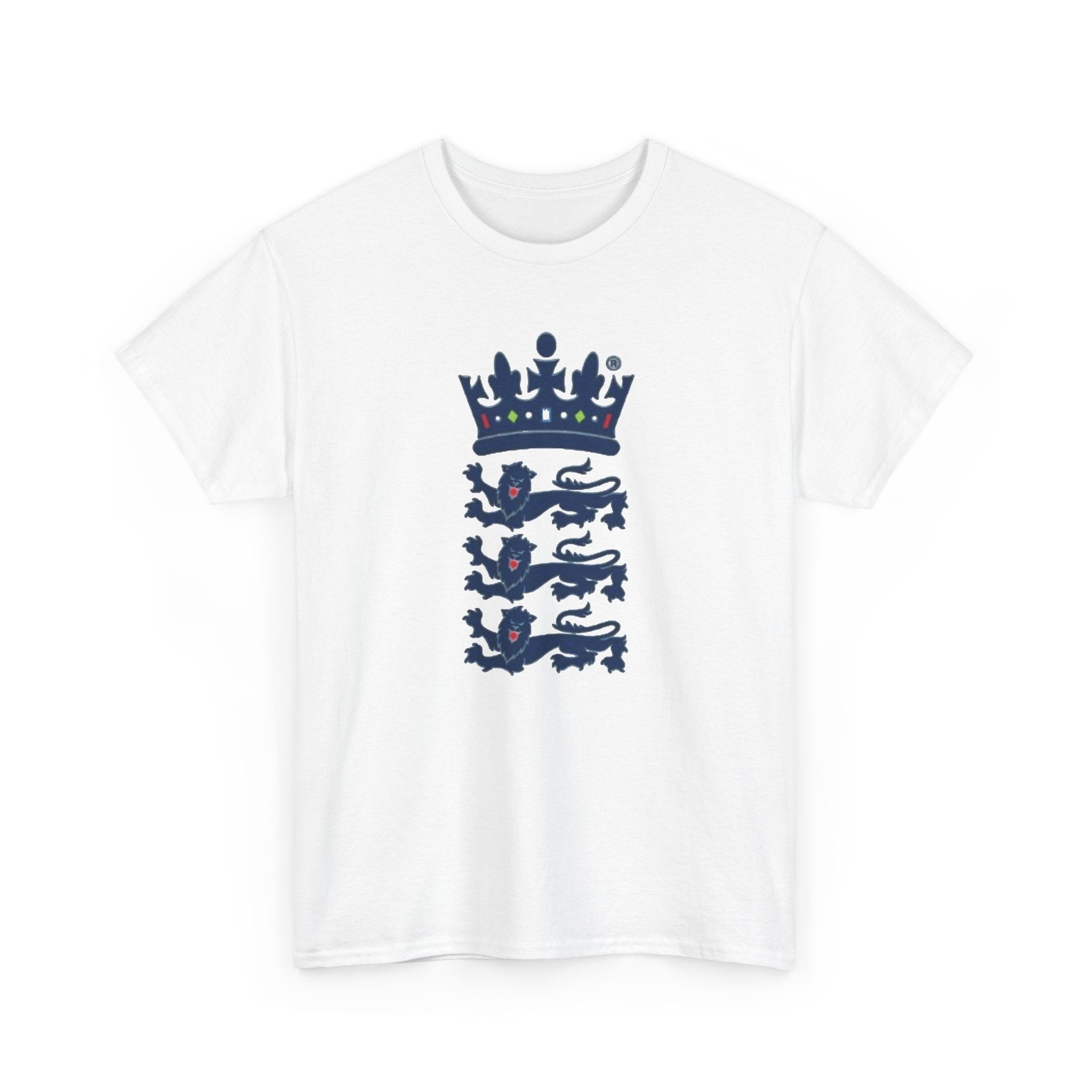 English Cricket T-Shirt — Vintage Cricket Crest Tee