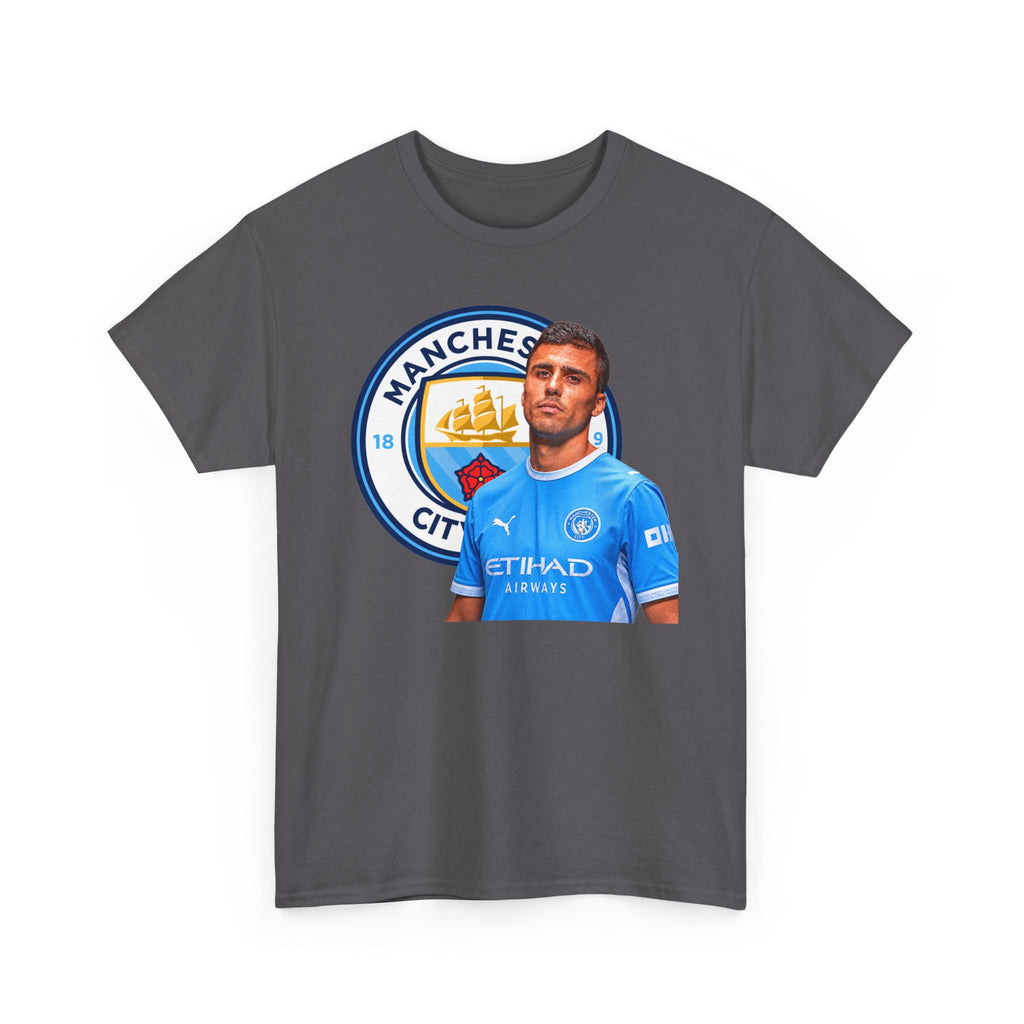 Rodri Manchester City Legend Football Tee — Player Portrait Soccer Shirt