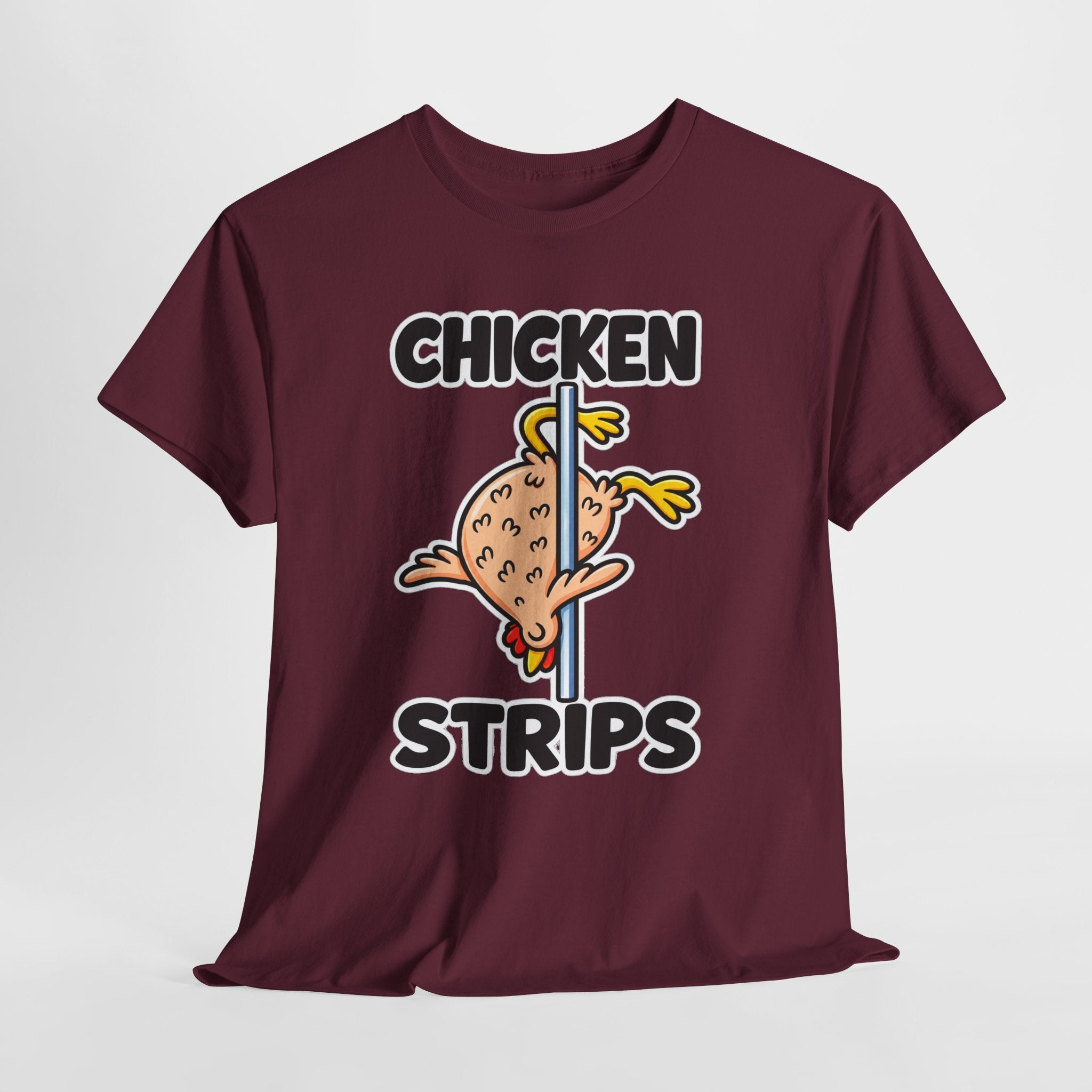 Chicken Strips T‑Shirt — Funny Pole Dance Chicken Graphic Tee