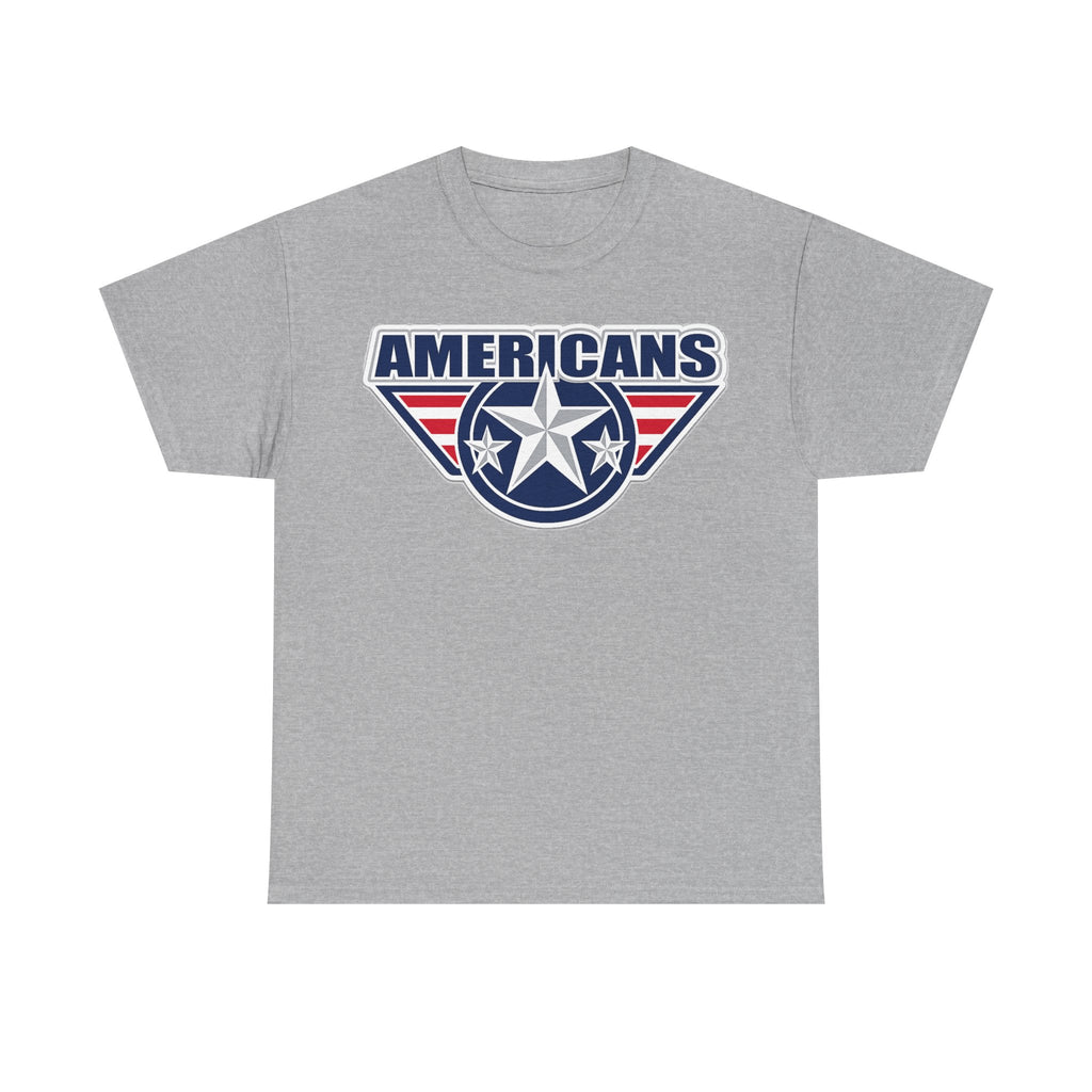 Americans Patriotic Star T‑Shirt — Red White Blue USA Graphic Tee