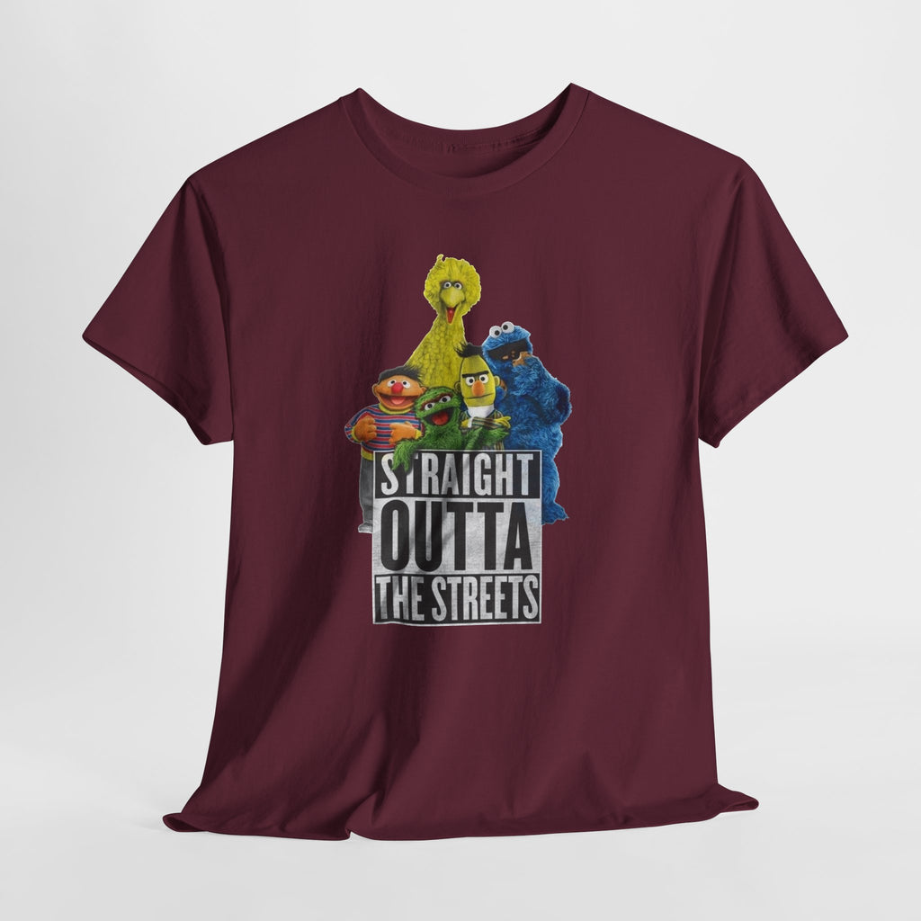 T-Shirt — "Straight Outta the Streets" Sesame Friends Graphic Tee