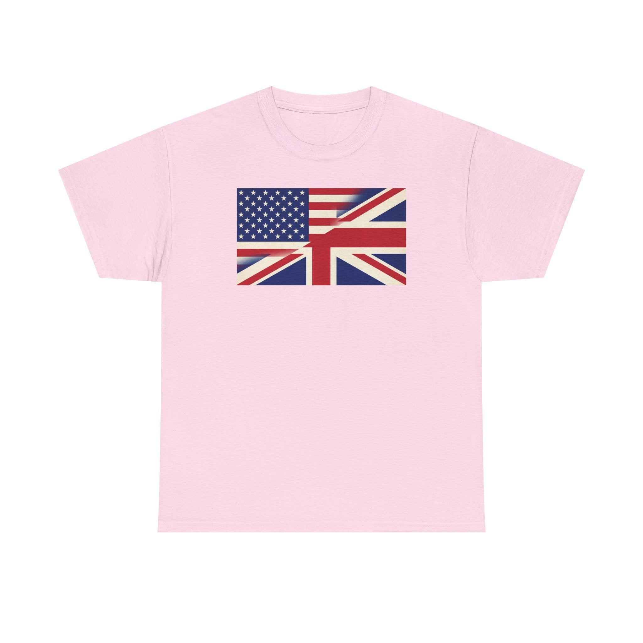 USA-UK Flag Graphic Tee — American British Union Jack Mashup T-Shirt