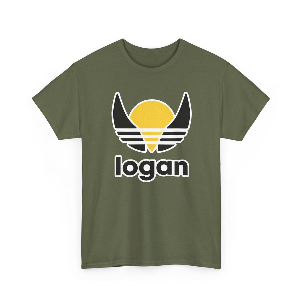 T‑Shirt — 'logan' Retro Sunrise Logo Cotton Tee