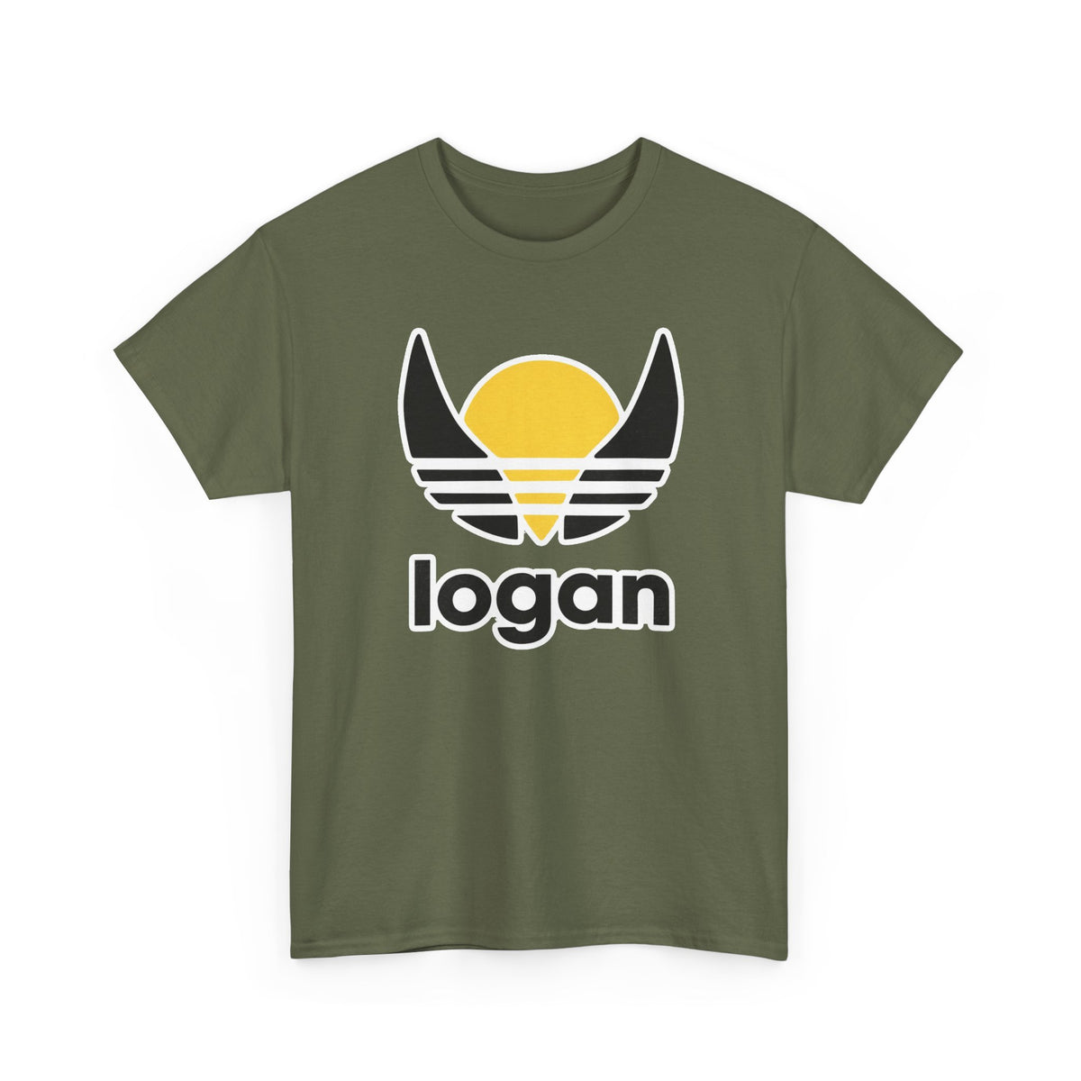 T‑Shirt — 'logan' Retro Sunrise Logo Cotton Tee