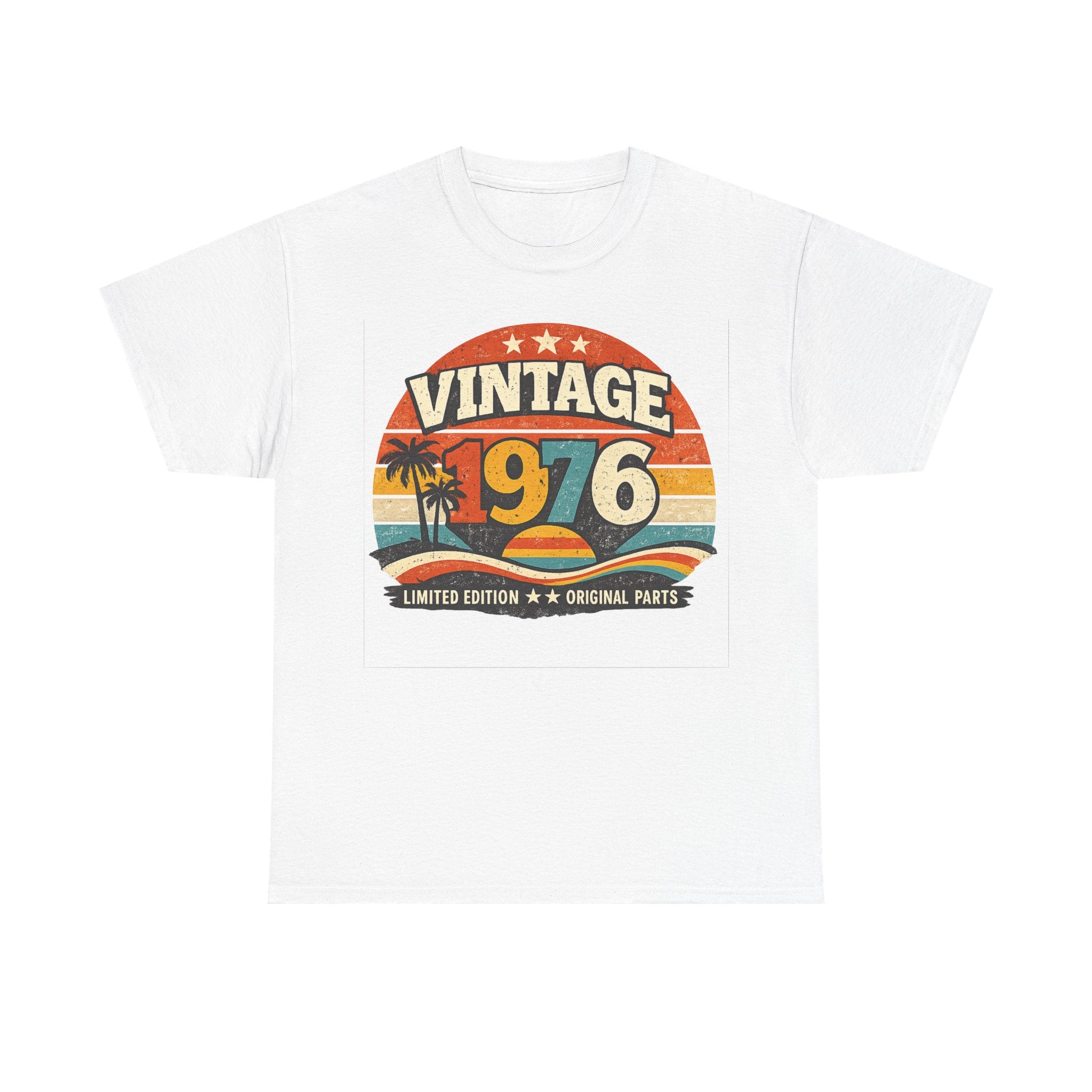 Vintage 1976 T-Shirt — Retro Beach Graphic "Vintage 1976" Birthday Tee