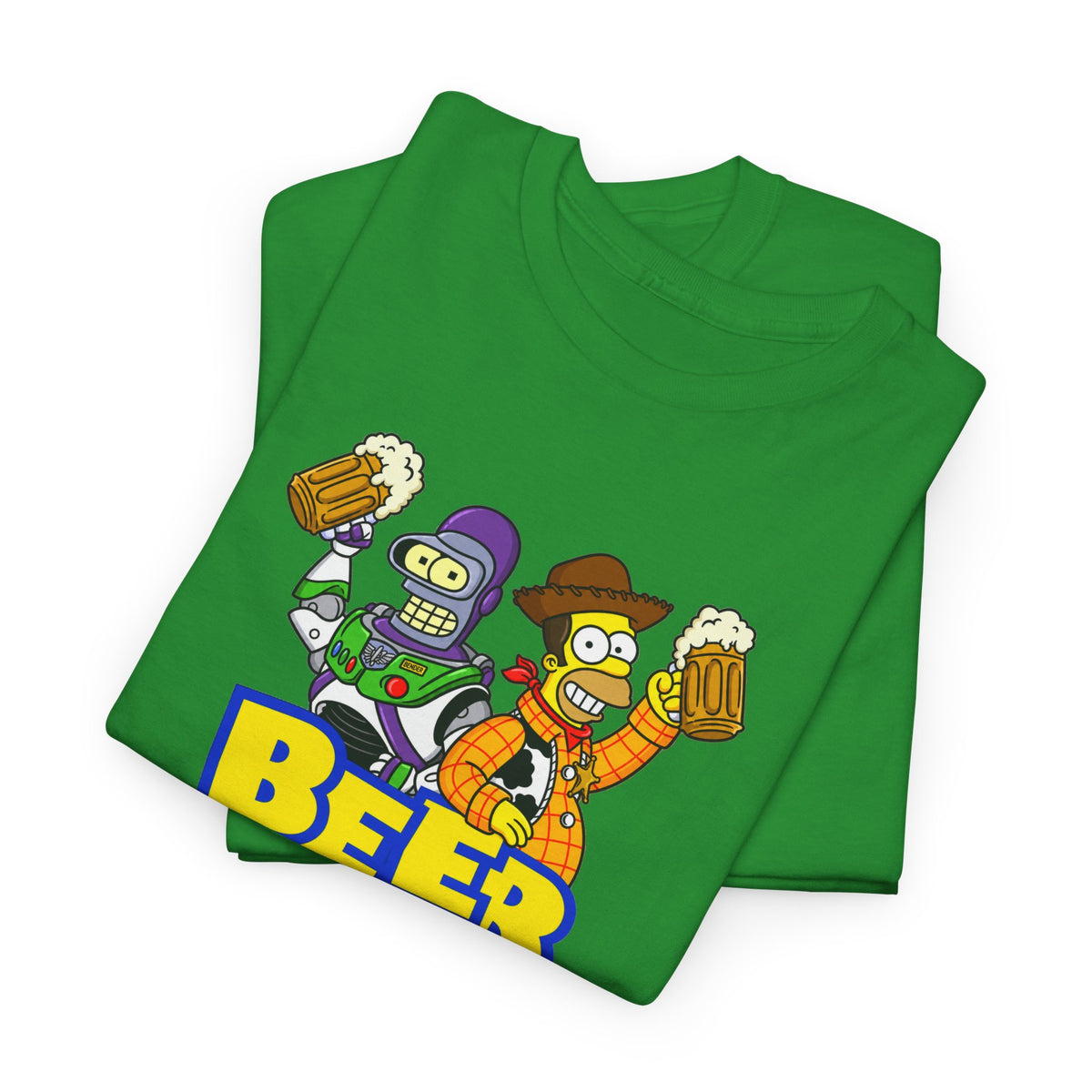 Beer Story T-Shirt — Funny Cartoon Beer Buddies Graphic Tee