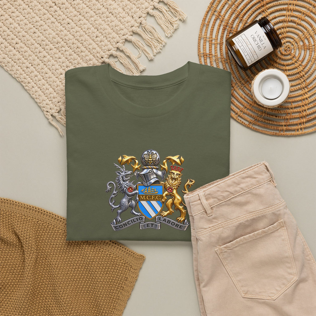 Manchester City Coat of Arms Unisex Heavy Cotton Tee