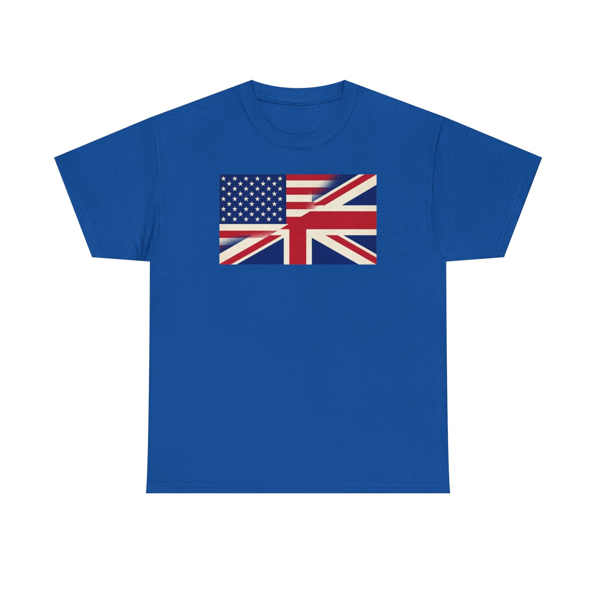 USA-UK Flag Graphic Tee — American British Union Jack Mashup T-Shirt