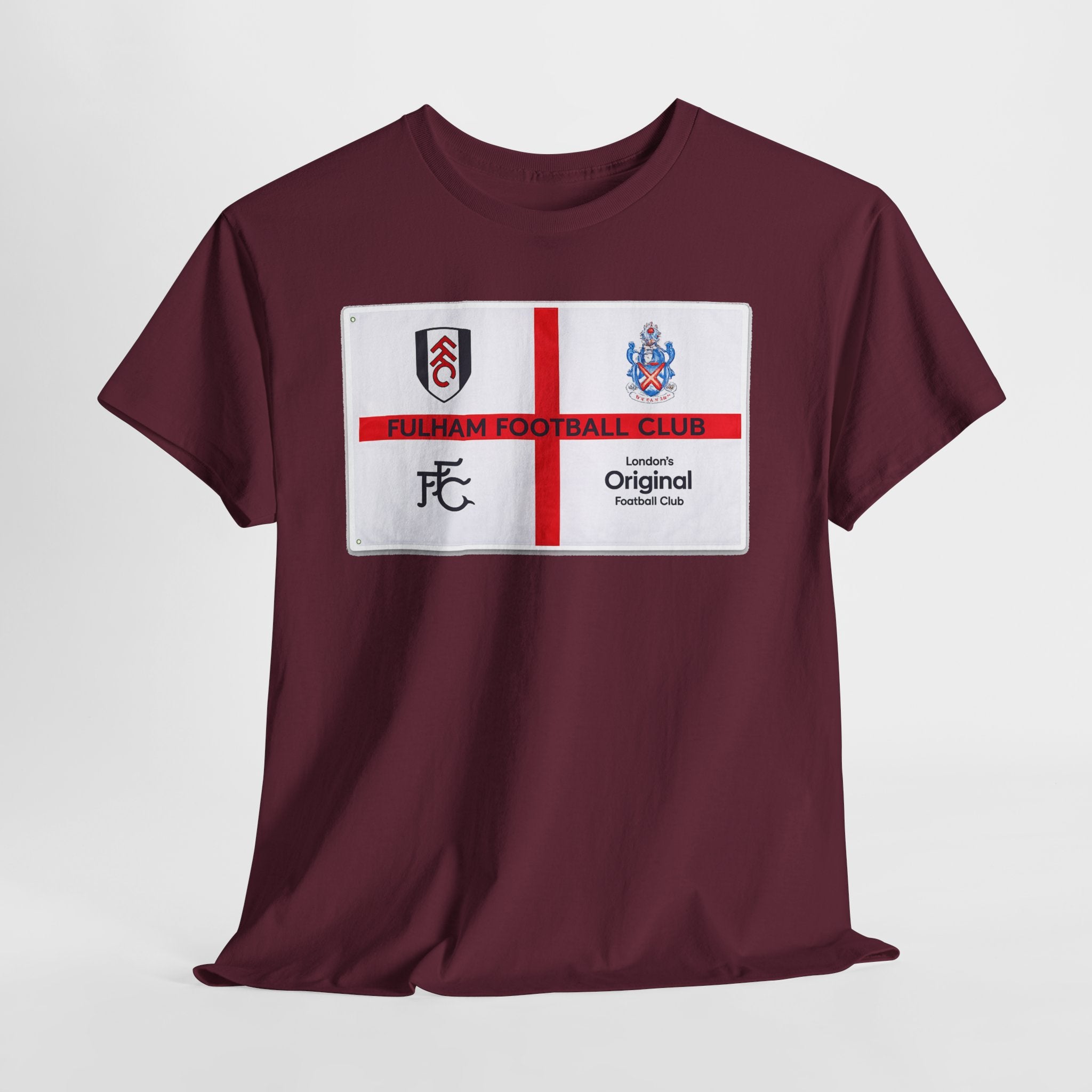 Fulham Football Club Crest Tee — St George’s Cross Football Shirt