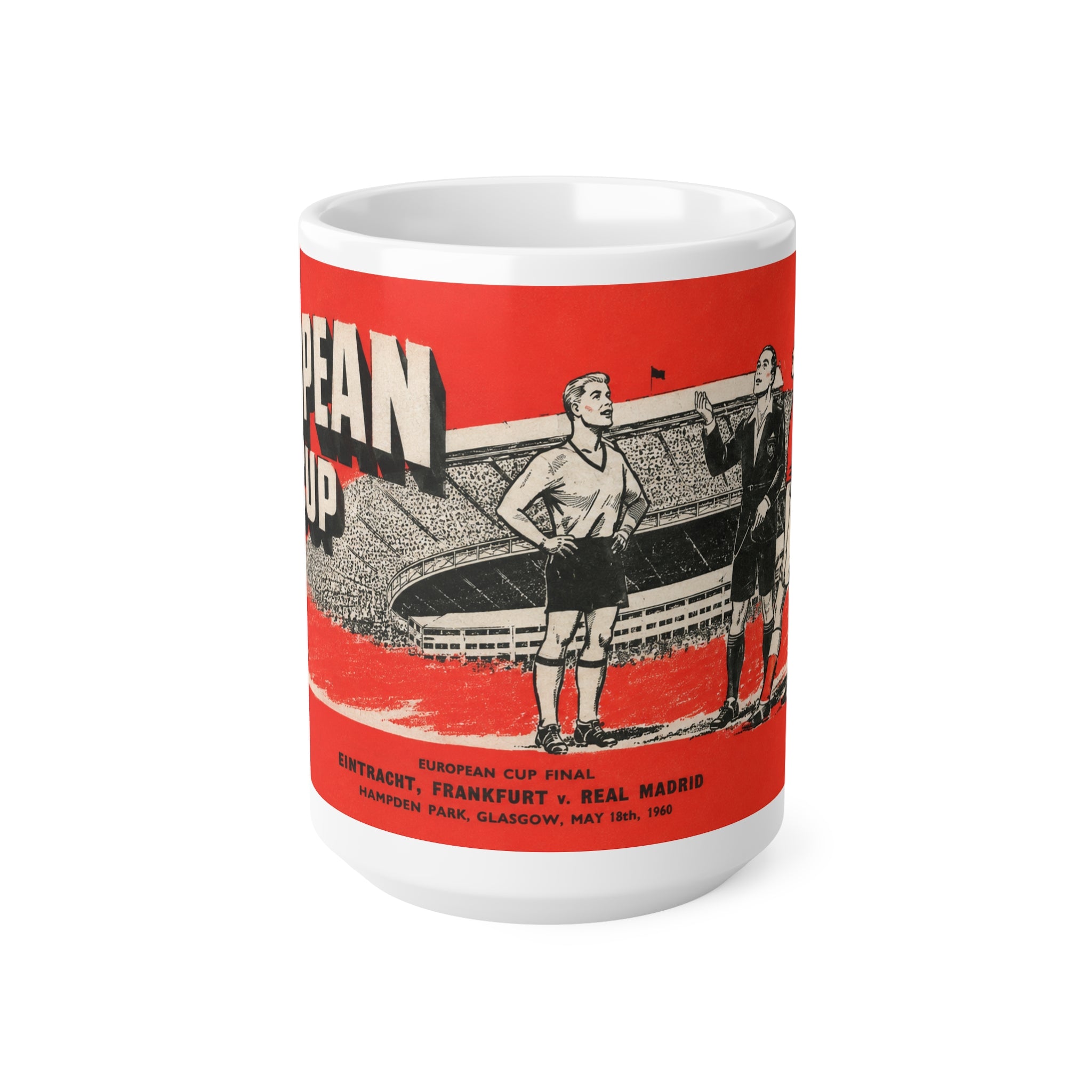 1960 European Cup Final Programme Cover Inspired Ceramic Mug - (11oz/15oz)