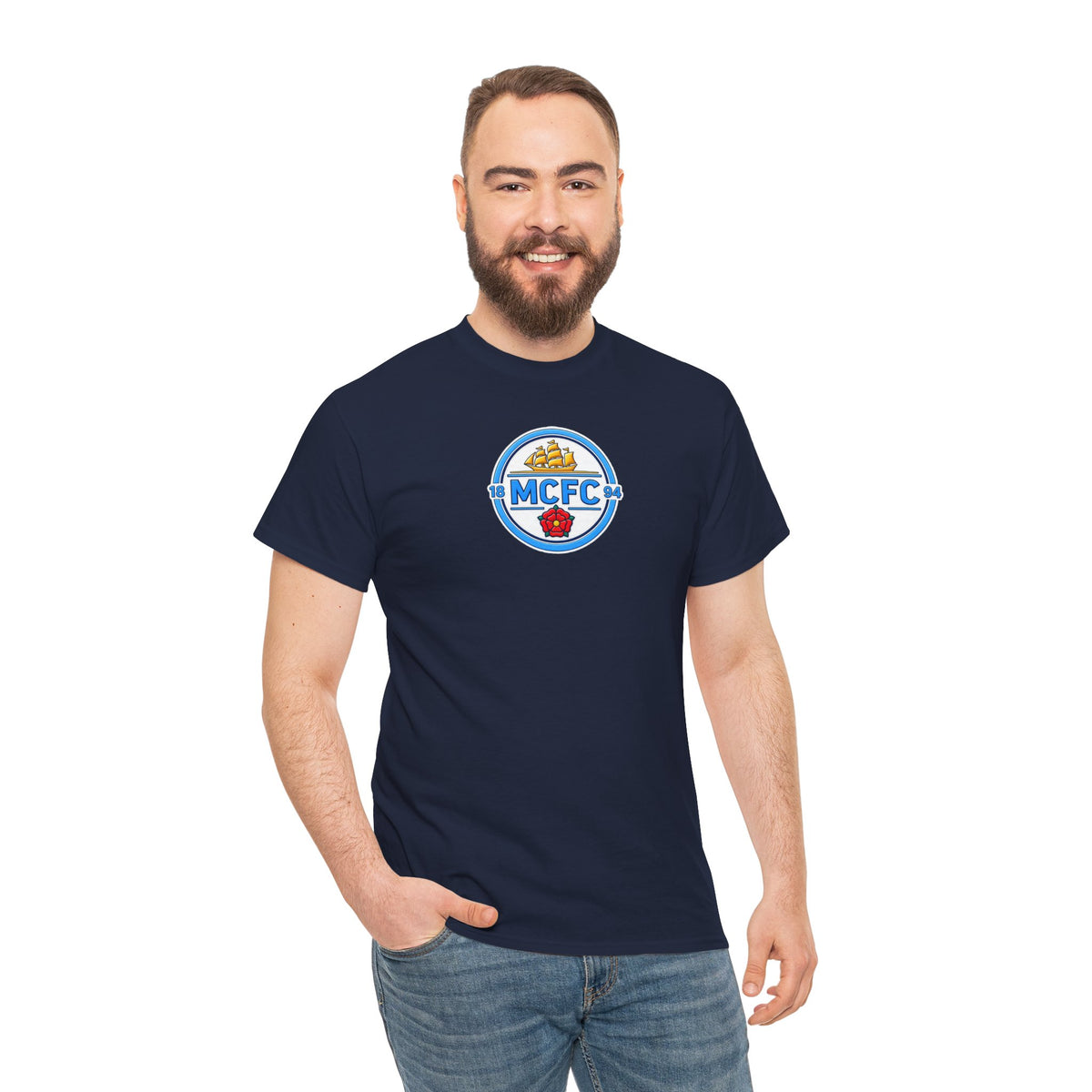 MCFC Retro Crest T‑Shirt — Vintage Soccer Fan Tee