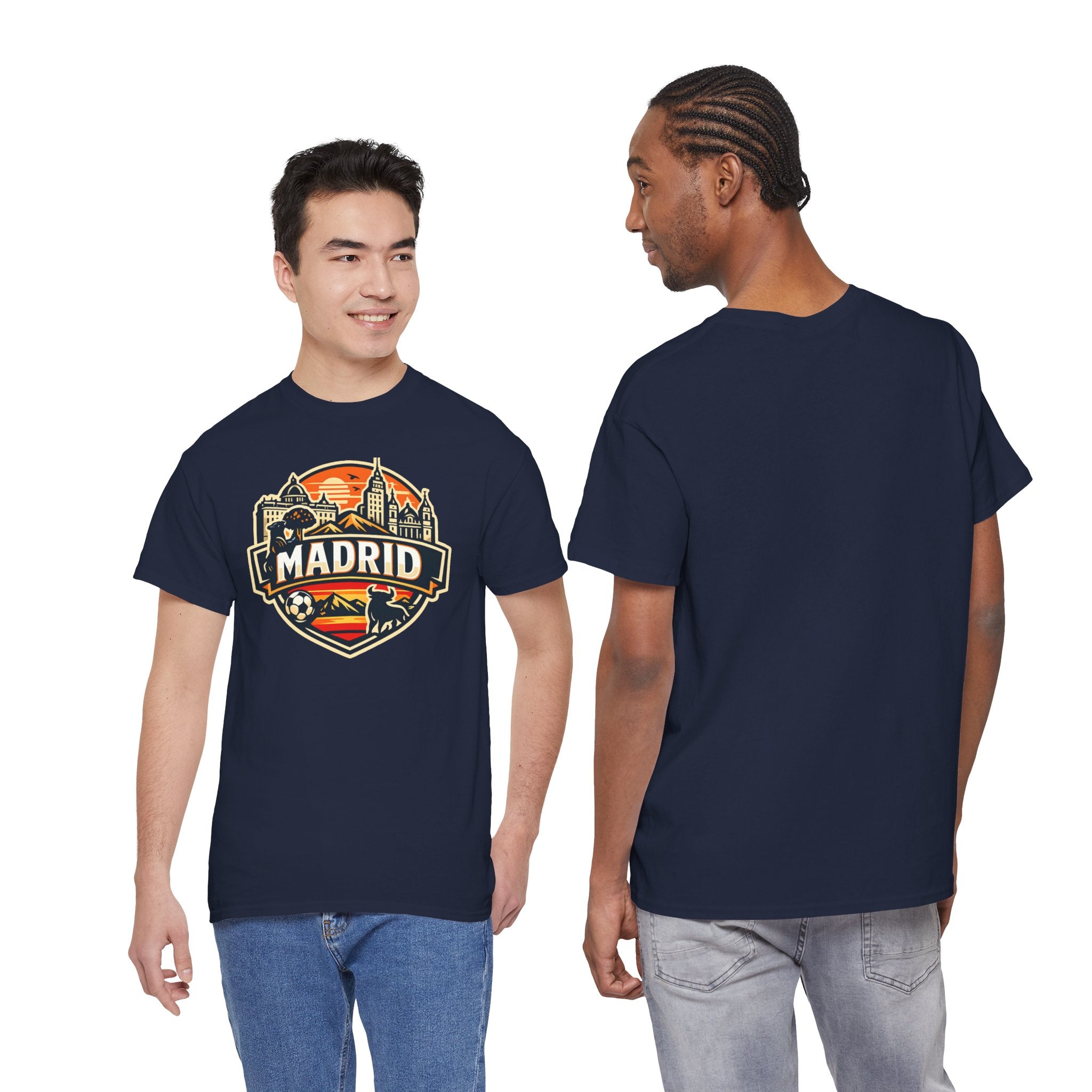 Madrid Skyline Soccer Crest T-Shirt