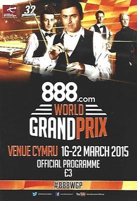 888.com World Grand Prix 16th - 22nd March 2015 Official Programme