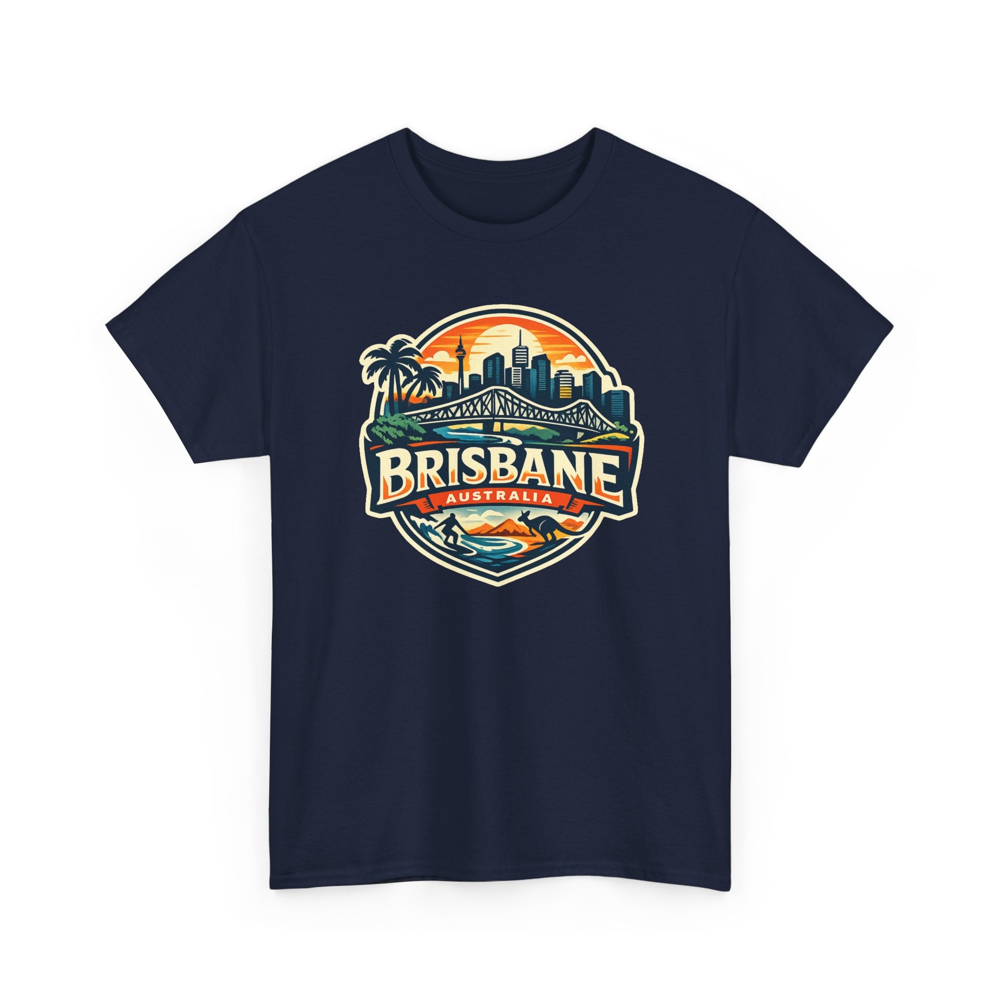 Brisbane Australia Vintage Sunset T-Shirt