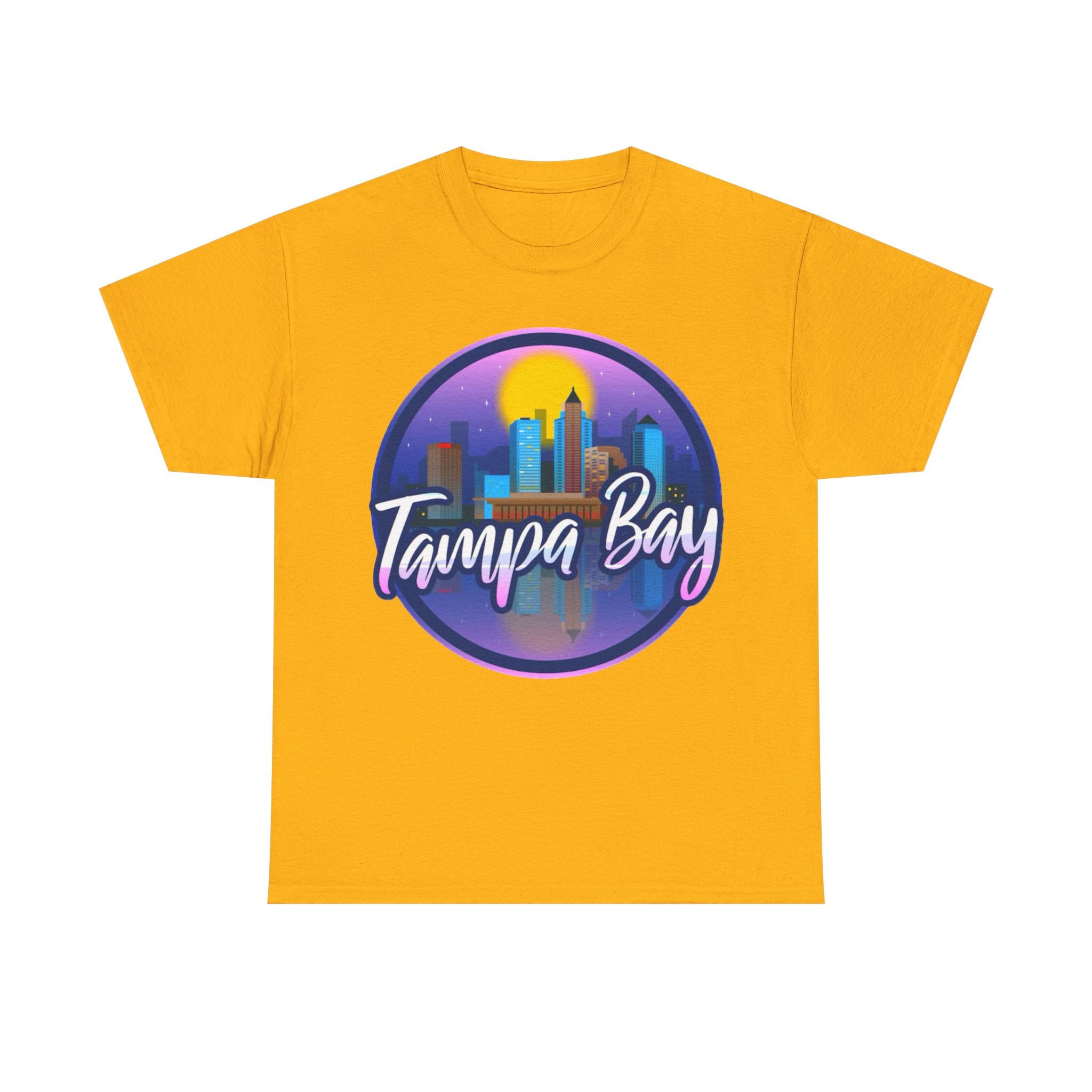 Tampa Bay Skyline T-Shirt — Retro Sunset Cityscape Tee