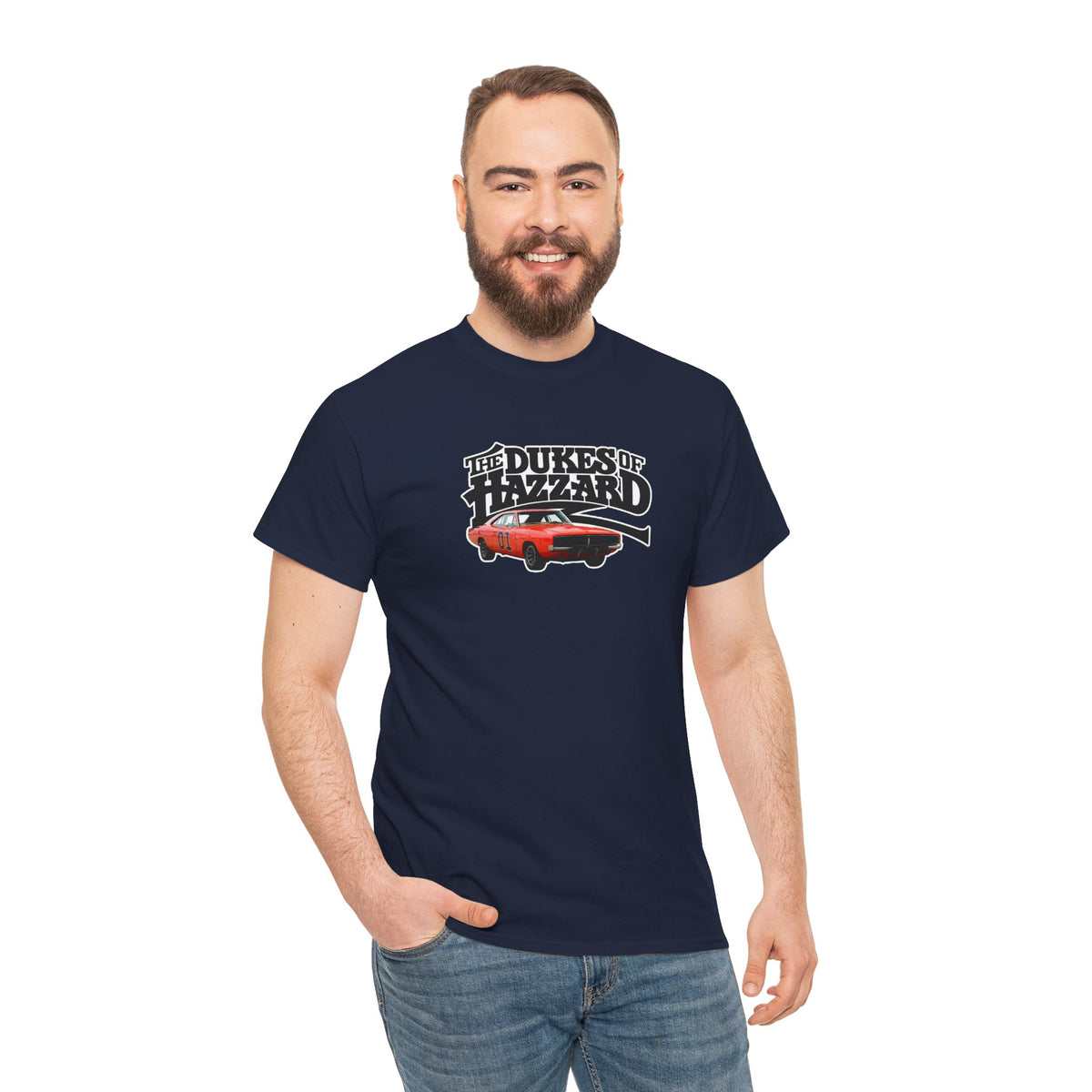 Dukes of Hazzard Charger Graphic Tee — Classic Retro TV Car Shirt