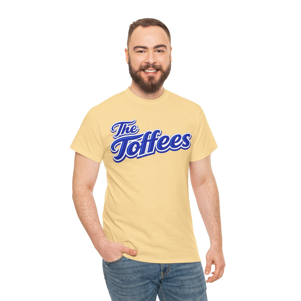 The Toffees Script Tee — Vintage Blue Logo T-Shirt