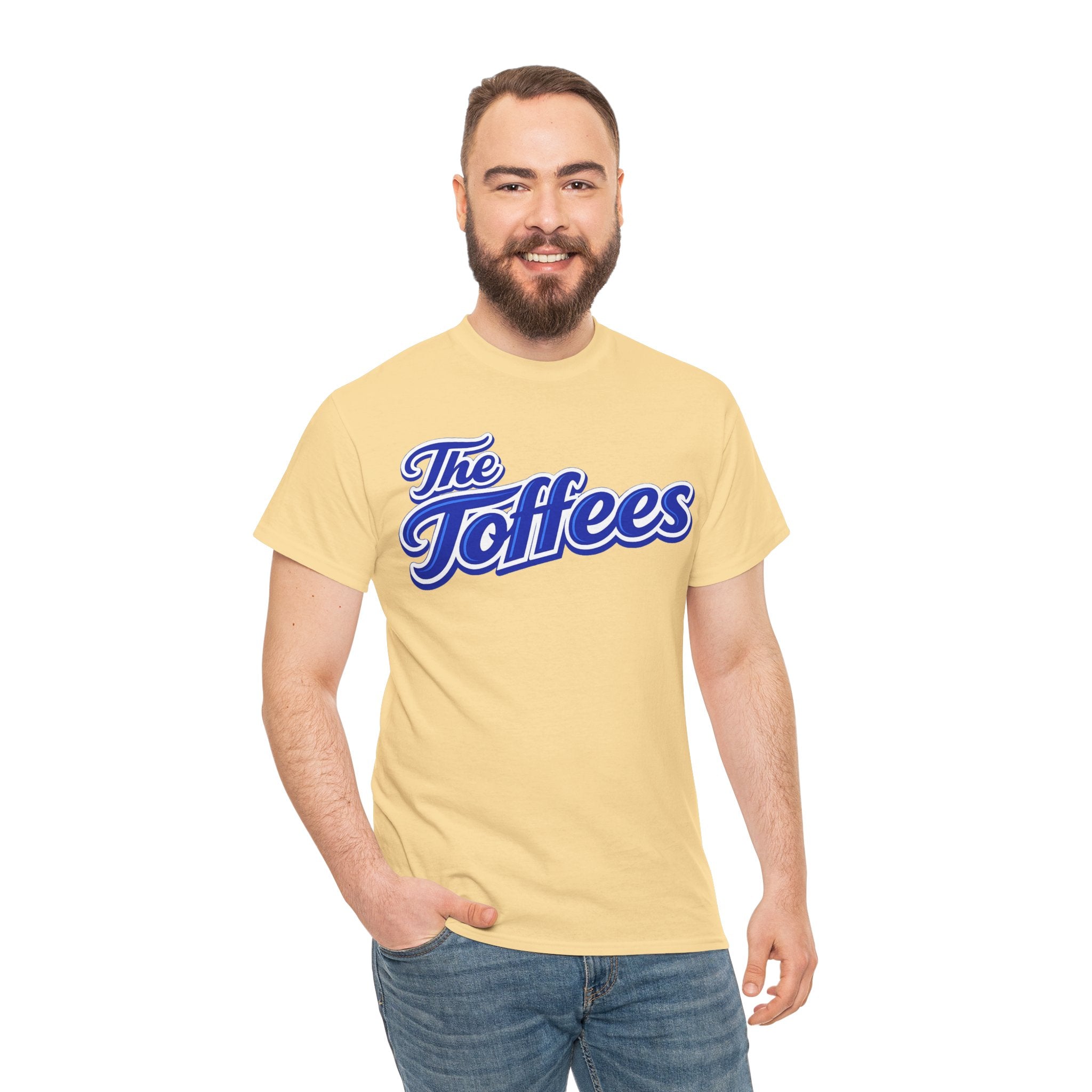 The Toffees Script Tee — Vintage Blue Logo T-Shirt