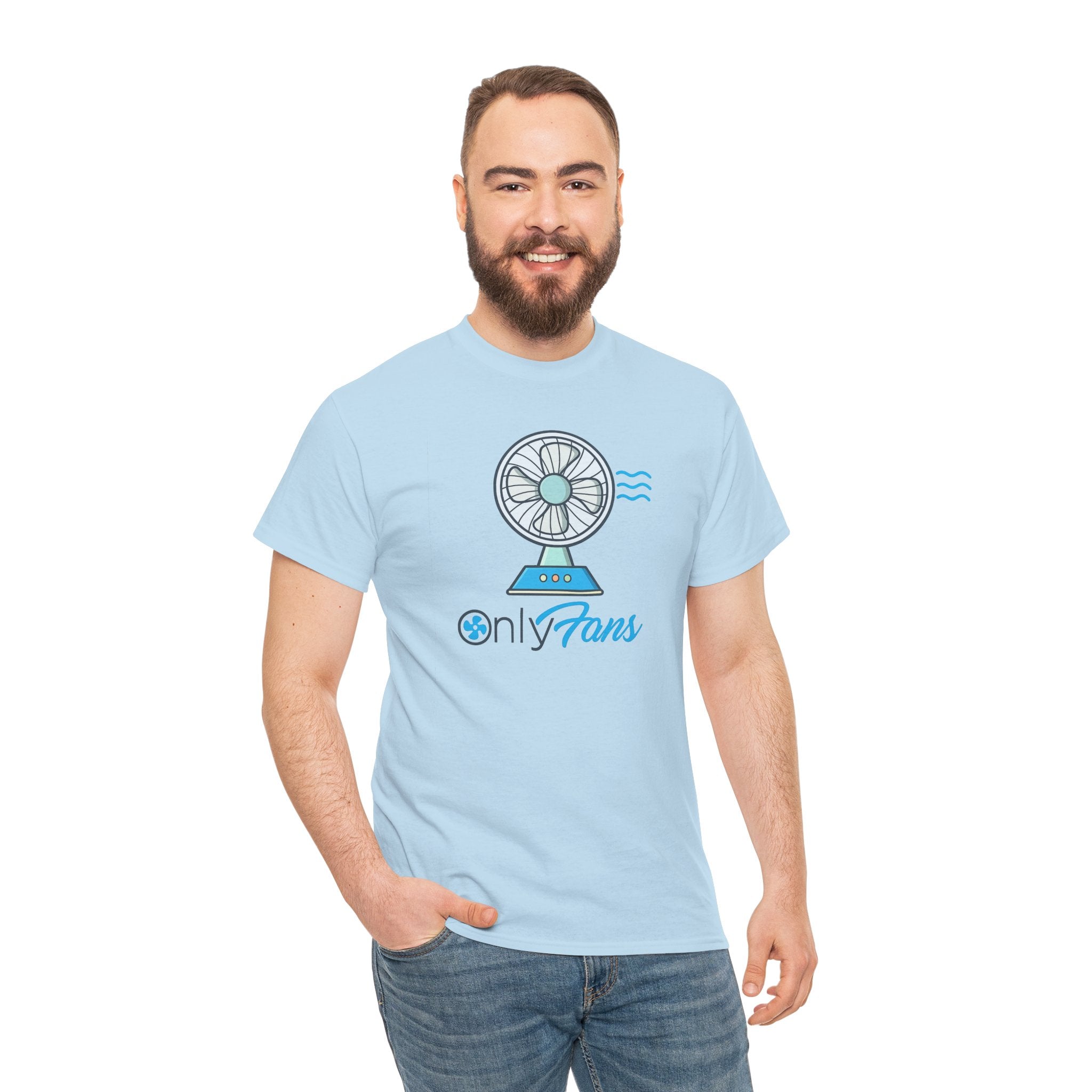 Only Fans Graphic Tee — Cute Fan Illustration Novelty T-Shirt