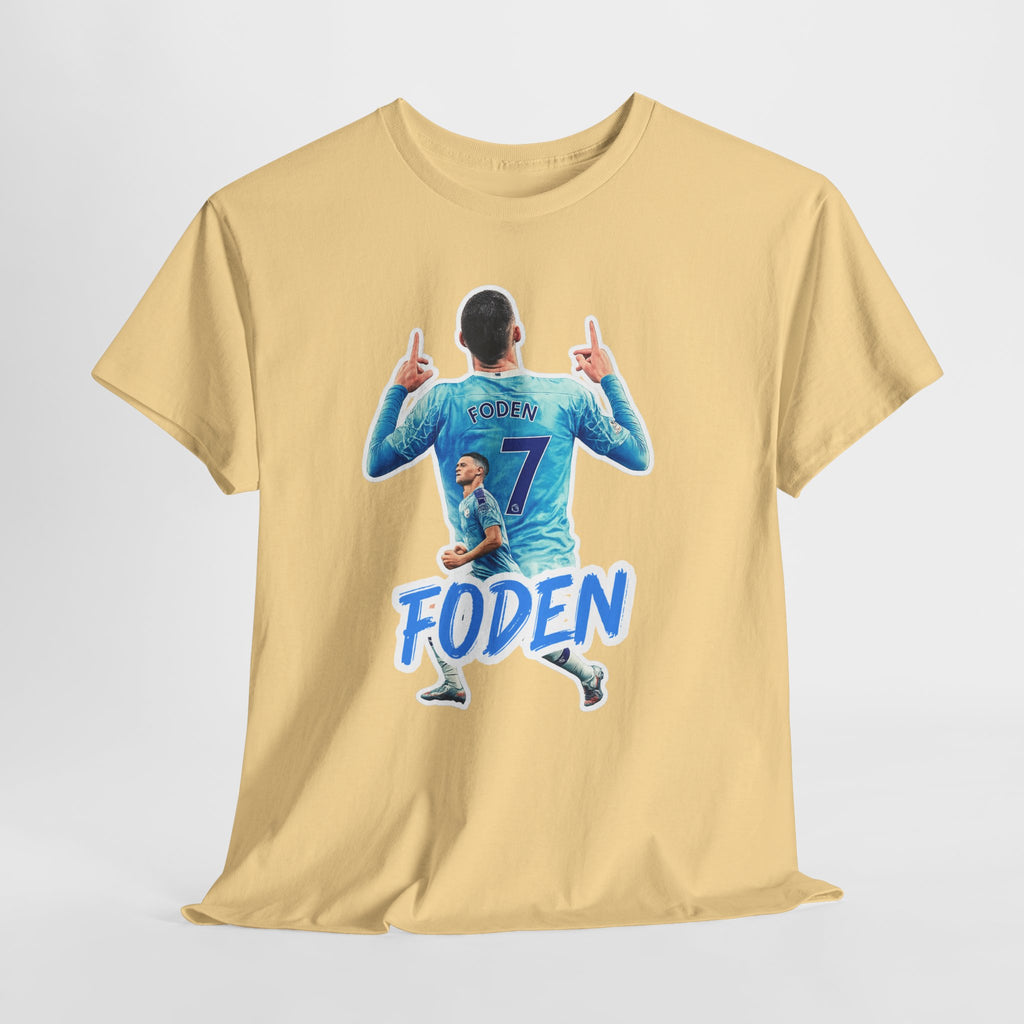 Phil Foden #7 Soccer T‑Shirt — Manchester City Fan Jersey Tribute