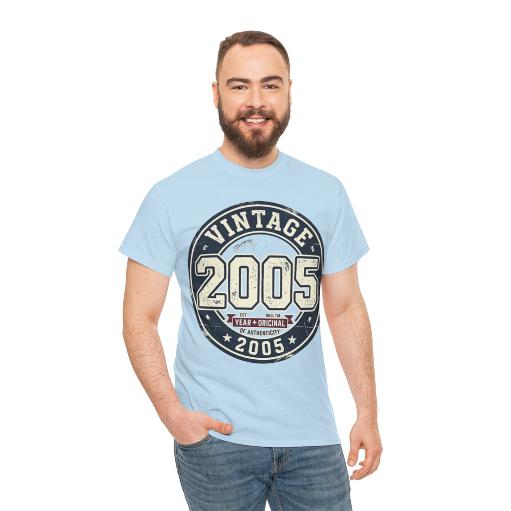 Vintage 2005 T-Shirt — Retro Birth Year Graphic Tee
