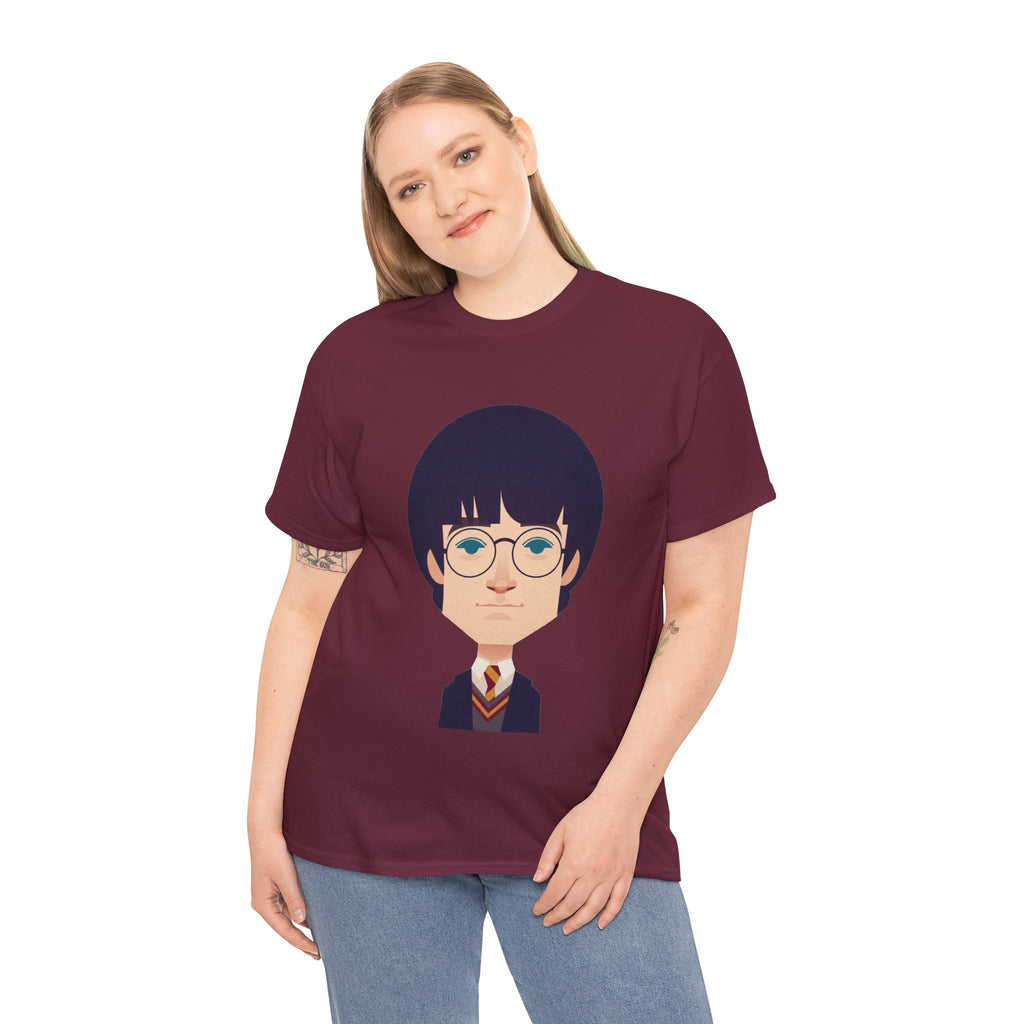 Harry Potter Wizard School Boy Cartoon Cotton T-Shirt