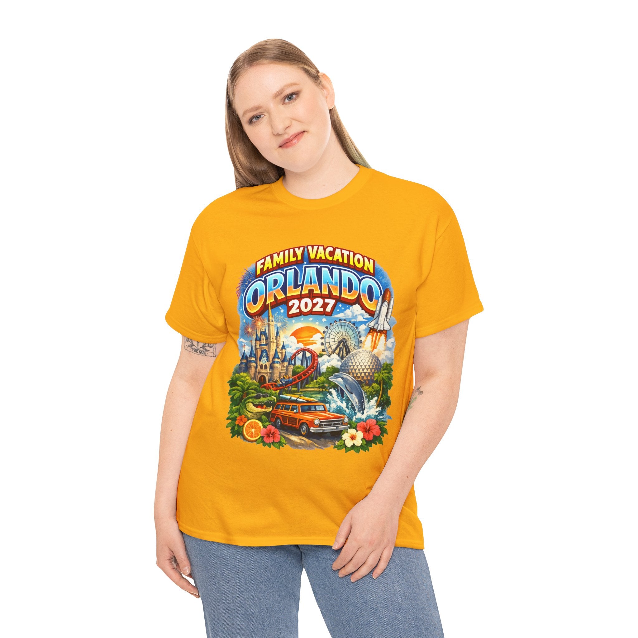 Orlando 2027 Family Vacation T-Shirt — Retro Theme Park Souvenir Tee