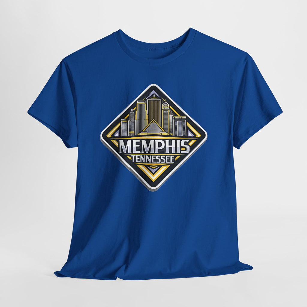 Memphis Tennessee Skyline T‑Shirt — Retro City Badge Tee