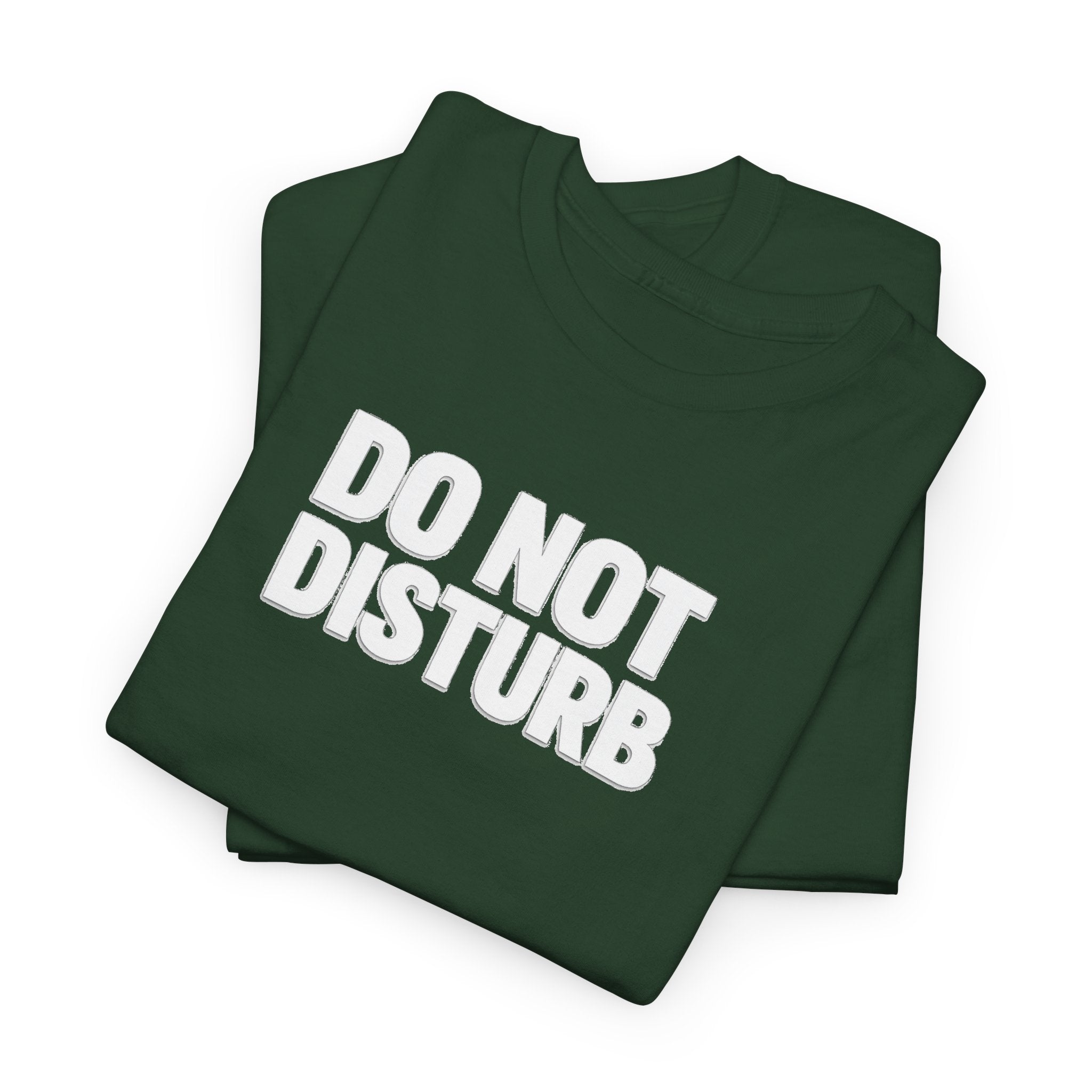Do Not Disturb Tee — Black Graphic Statement T-Shirt