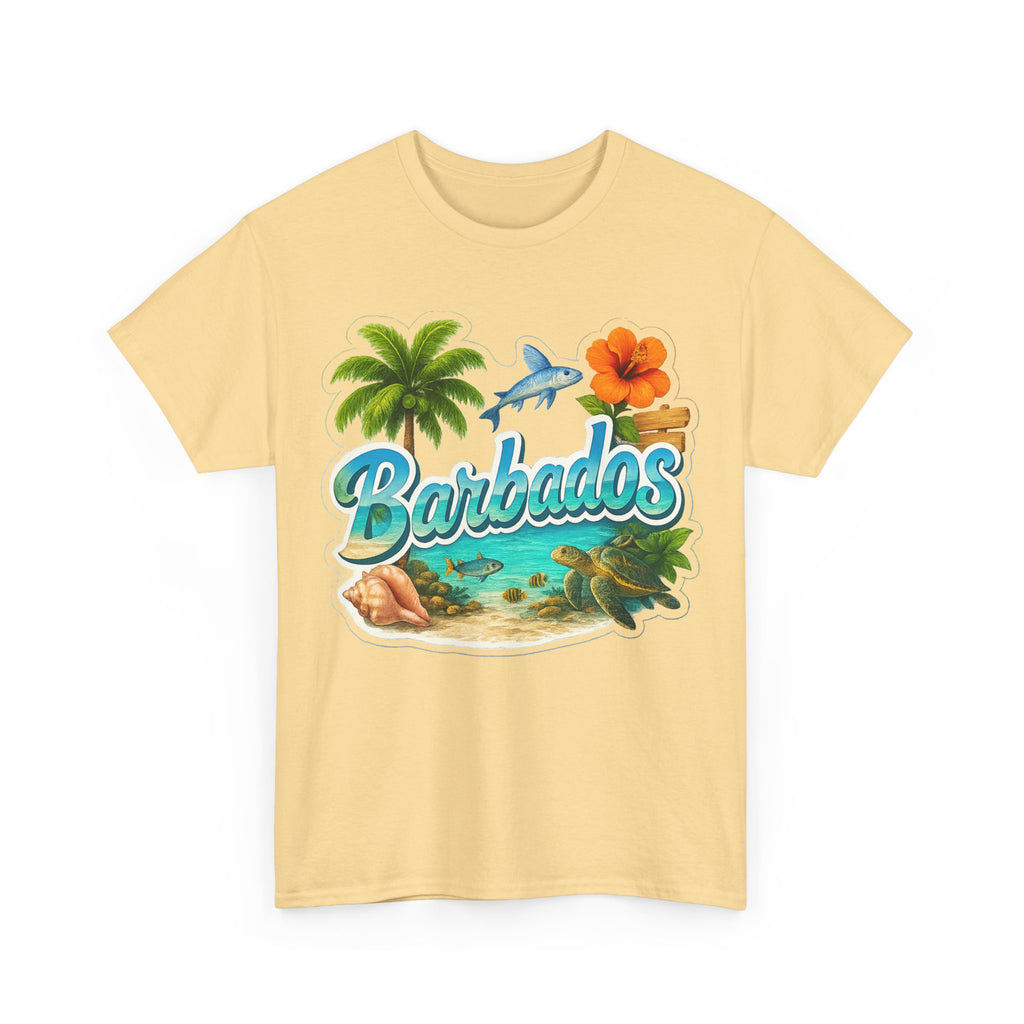 Barbados Beach Graphic Tee — Tropical Island Vacation T‑Shirt