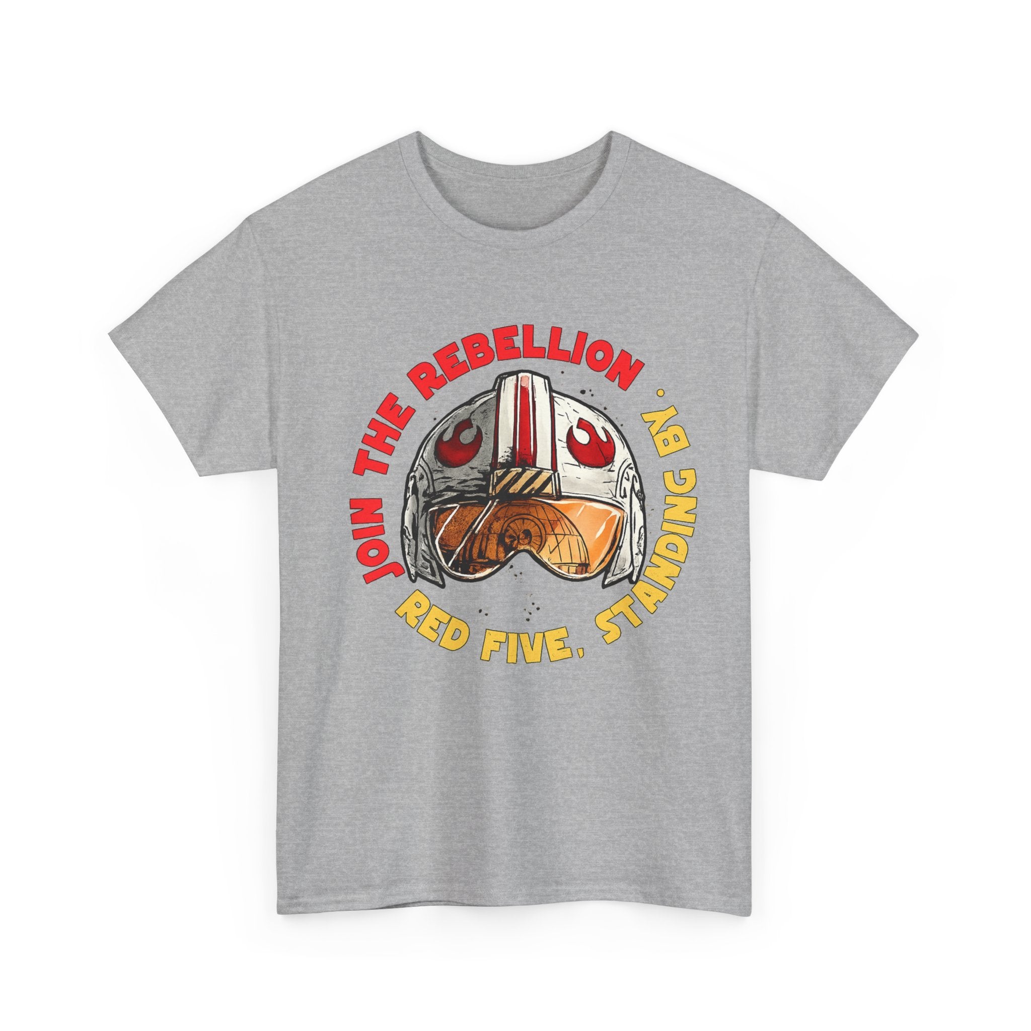 Rebel Pilot T-Shirt — "Join the Rebellion, Red Five" Vintage Helmet Design