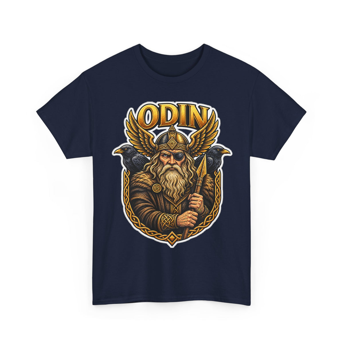 Odin Viking Cotton T-Shirt — Norse God Graphic Tee