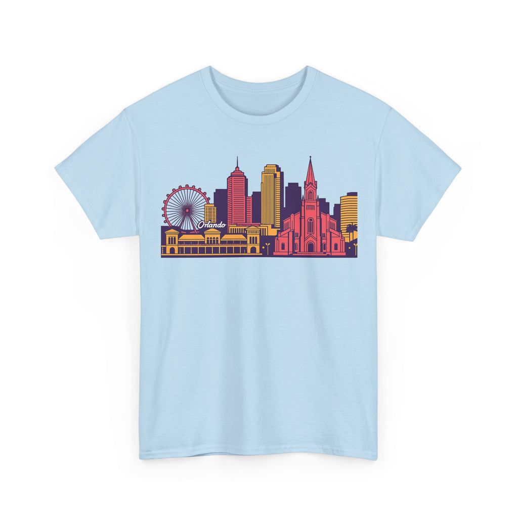 Orlando City Skyline T-Shirt — Colorful Urban Landmark Graphic Tee