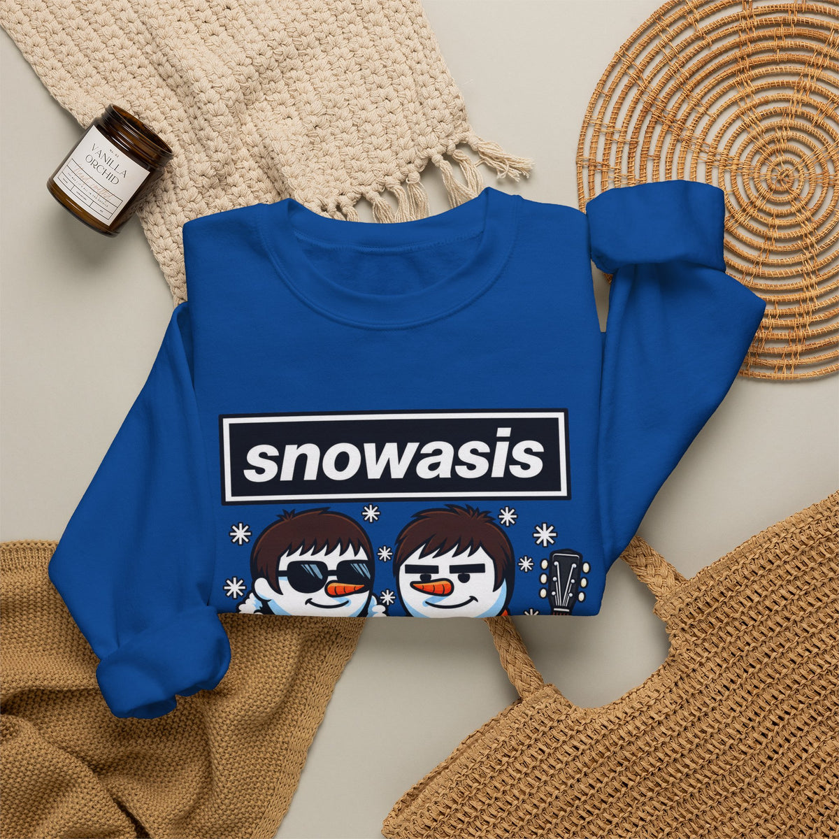 Snowasis "Some Might Sleigh" #Oasis Inspired Crewneck Sweatshirt