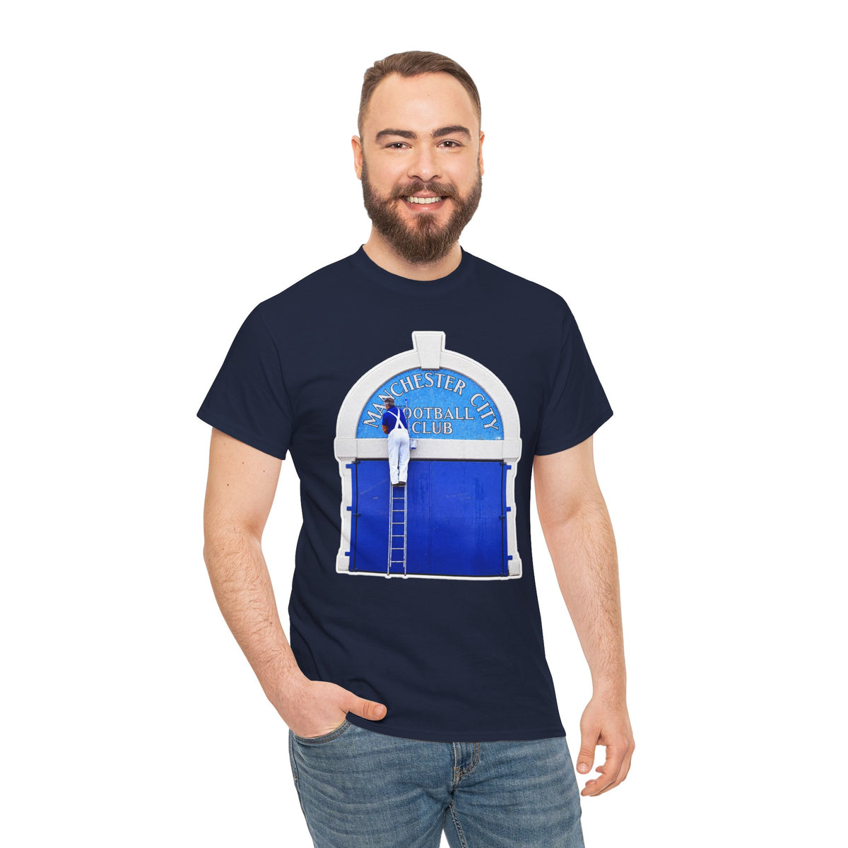 Manchester City Maine Road Inspired Cotton T-Shirt