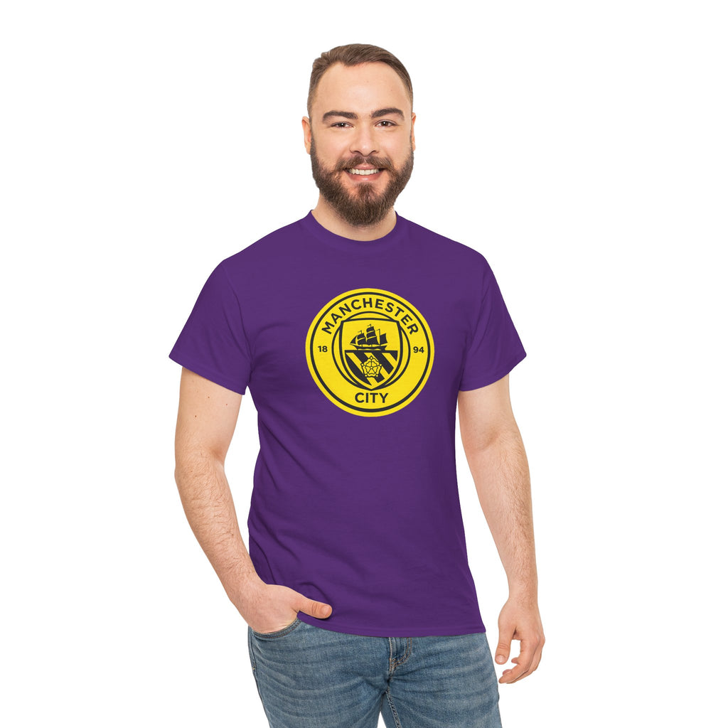Manchester City Yellow Crest T-Shirt