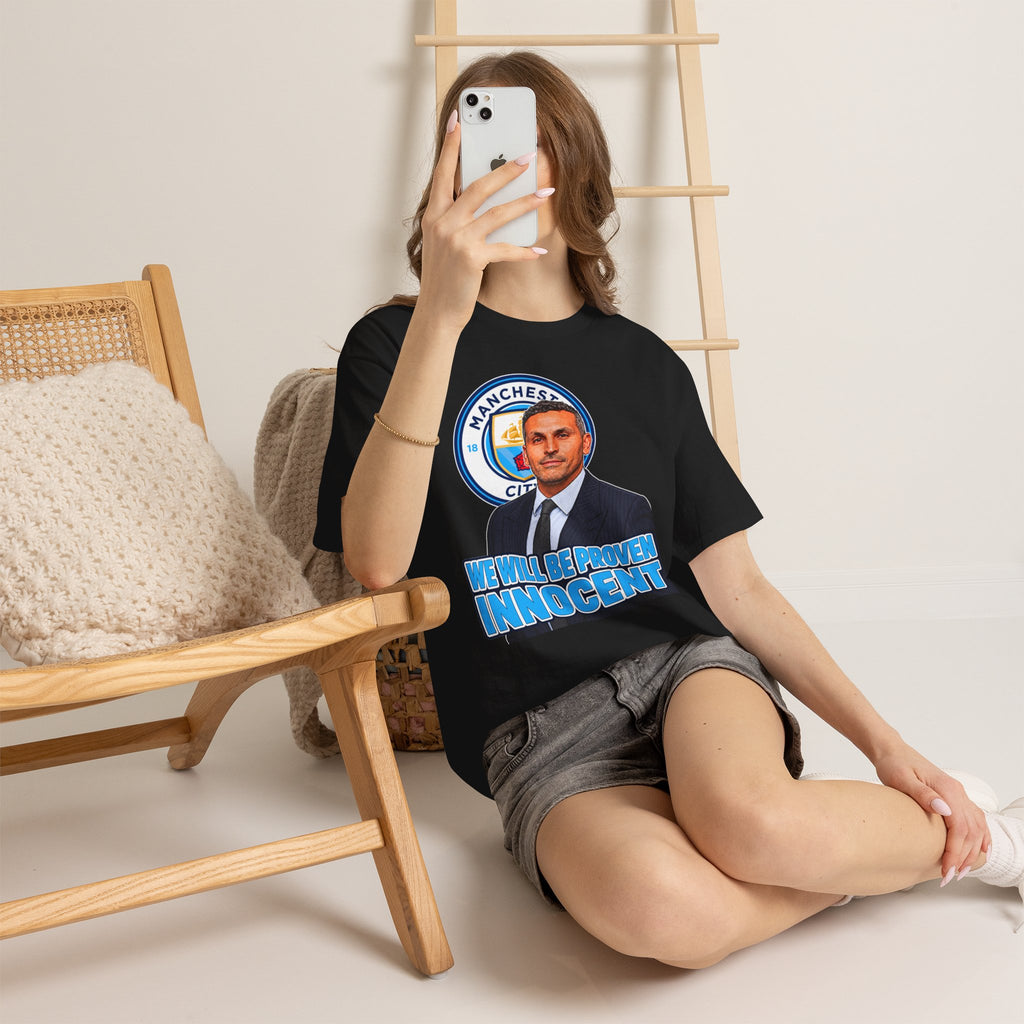 Manchester City “We Will Be Proven Innocent” Fan Cotton T-Shirt
