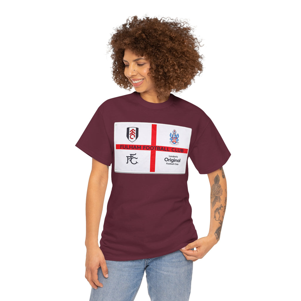 Fulham Football Club Crest Tee — St George’s Cross Football Shirt