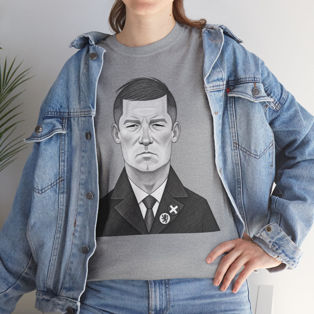 Sir Alex Ferguson Cotton T-Shirt — Vintage Stoic Portrait Shirt