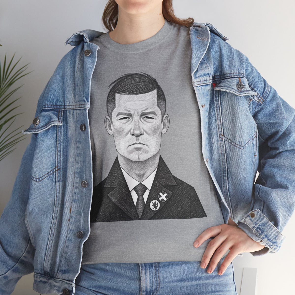 Sir Alex Ferguson Cotton T-Shirt — Vintage Stoic Portrait Shirt