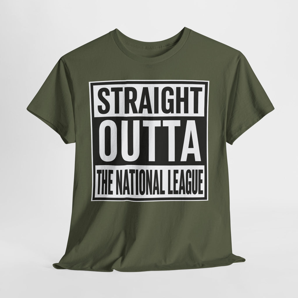 Straight Outta The National League T-Shirt – Football Fan Graphic Tee