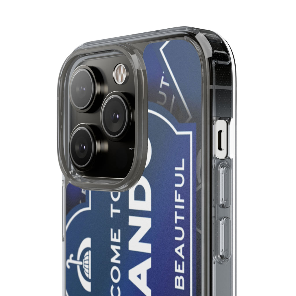 Orlando Clear Phone Case — "Welcome to Orlando" City Sign Design