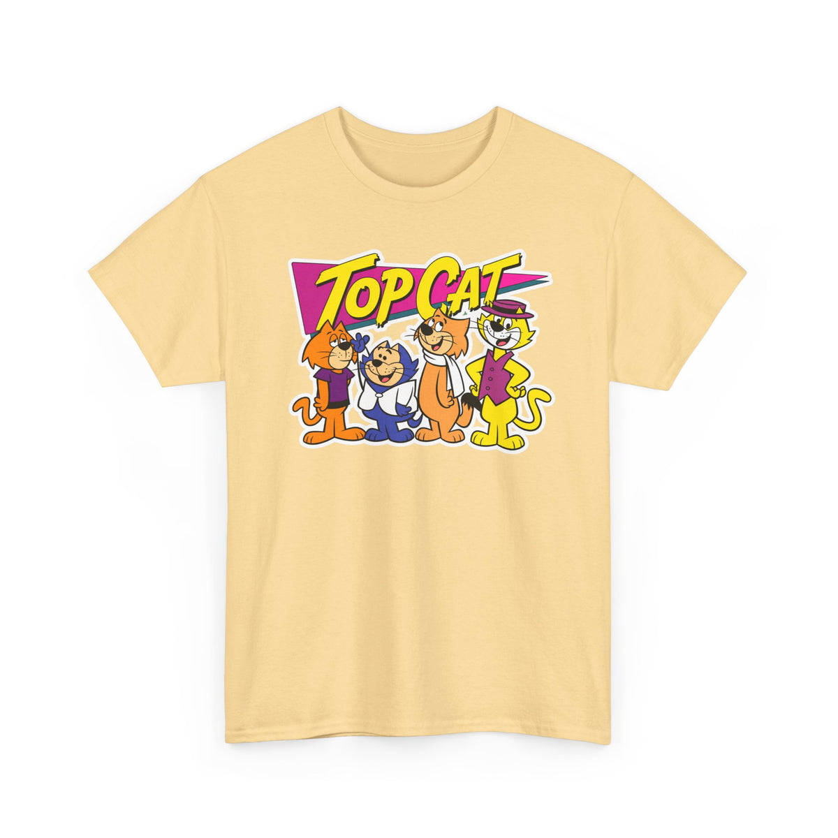 Top Cat Retro Cartoon Cotton T-Shirt / Tee