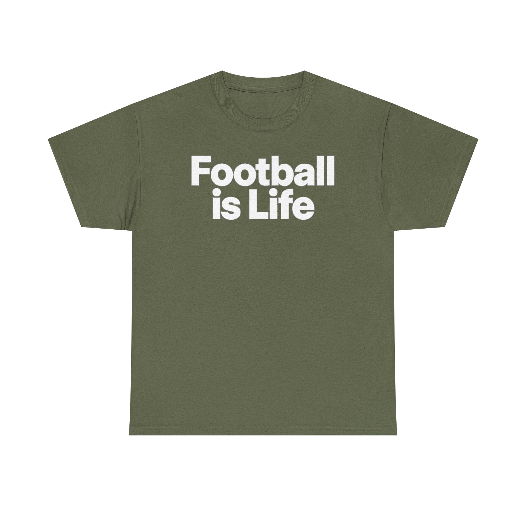 Football Is Life T-Shirt — Bold Graphic Tee for Fans & Players